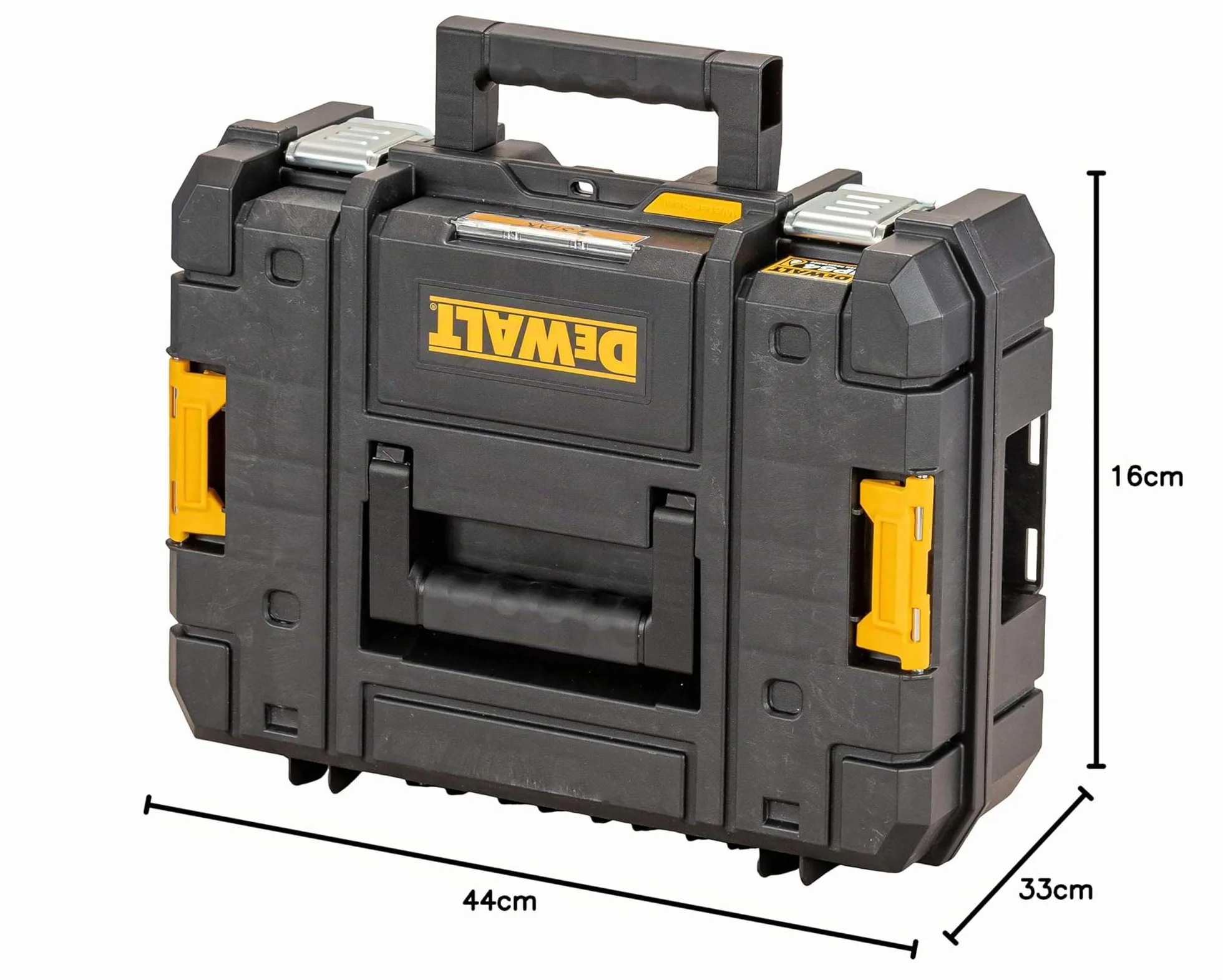Dewalt DWST83345-1 - Caja de herramientas II (24 L, relleno de espuma compacta, se puede combinar con otras cajas TSTAK, almacenamiento seguro de herramientas eléctricas y de mano, IP54)