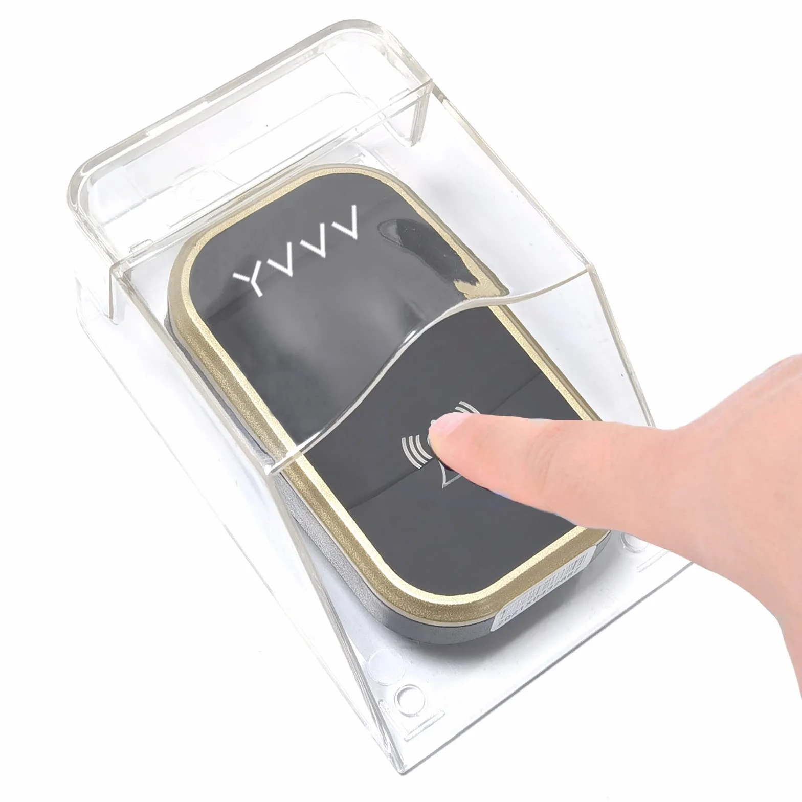 Cubierta impermeable transparente para timbre de puerta inalámbrico, la Lluvia y la Nieve y Compatible con Transmisores Caja Resistente para Timbre de Puerta Exterior