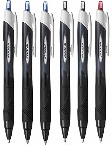 Rollerball Jetstream Tinta 1.00 mm 6 unidades Azul Negro Rojo