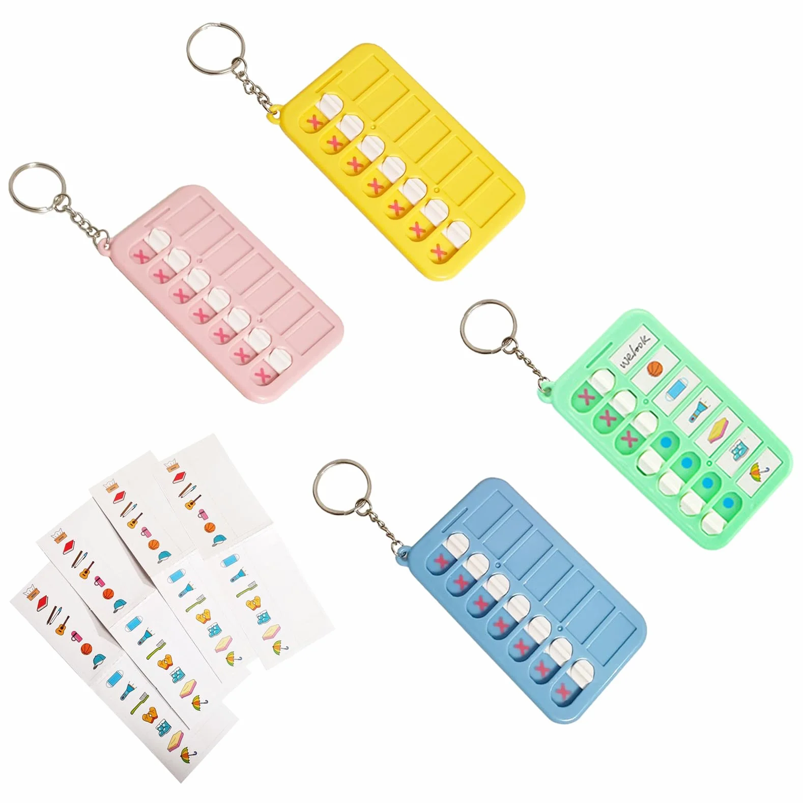 To Do List Para Rutinas Diarias de Niños Planificador Desmontable y Reutilizable Habit Tracker Organizador de Tareas Eficiente y Práctico Para Mejorar La Productividad y Gestión Del Tiempo 4Pcs