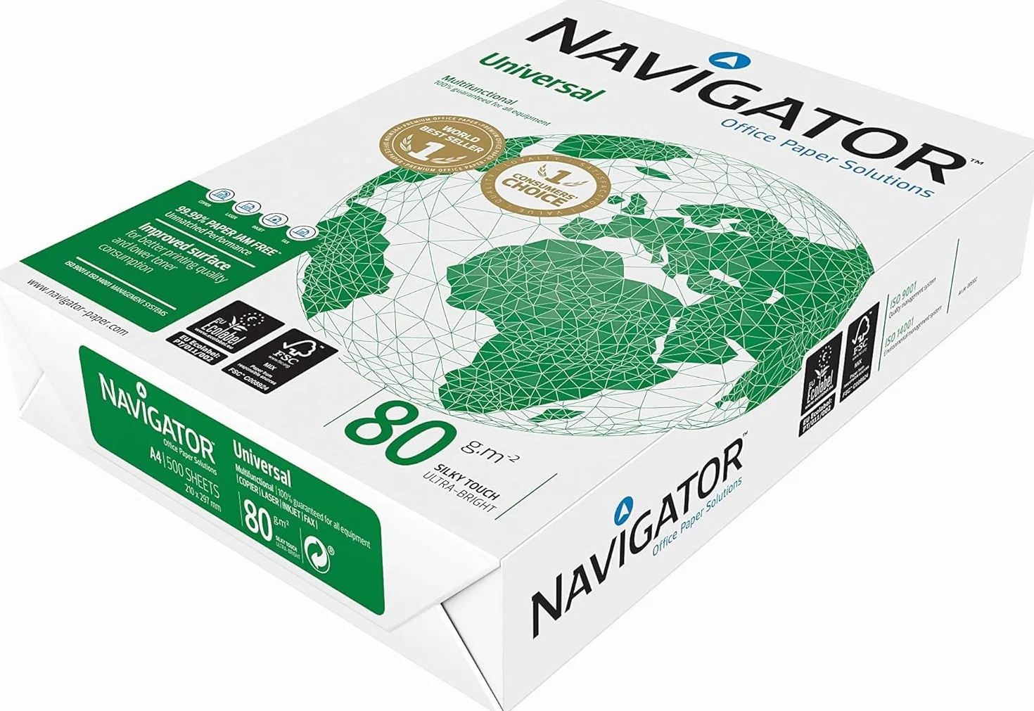 Navigator Universal Papel multiusos A4 80gr 500 hojas