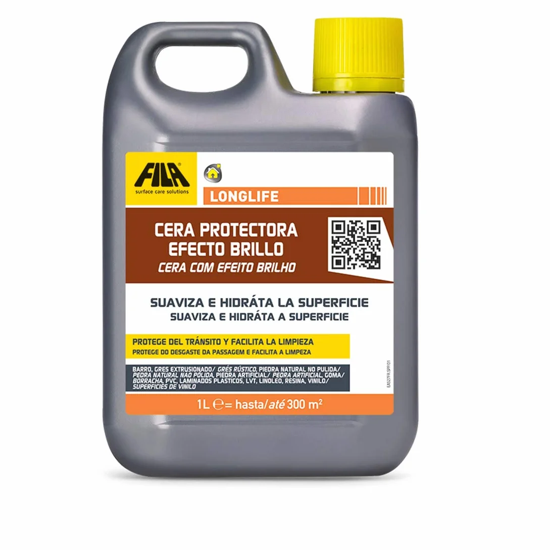 Fila Surface Care Solutions LONGLIFE Cera líquida para abrillantado de Suelos Porosas, Efecto Brillo, No Aplica