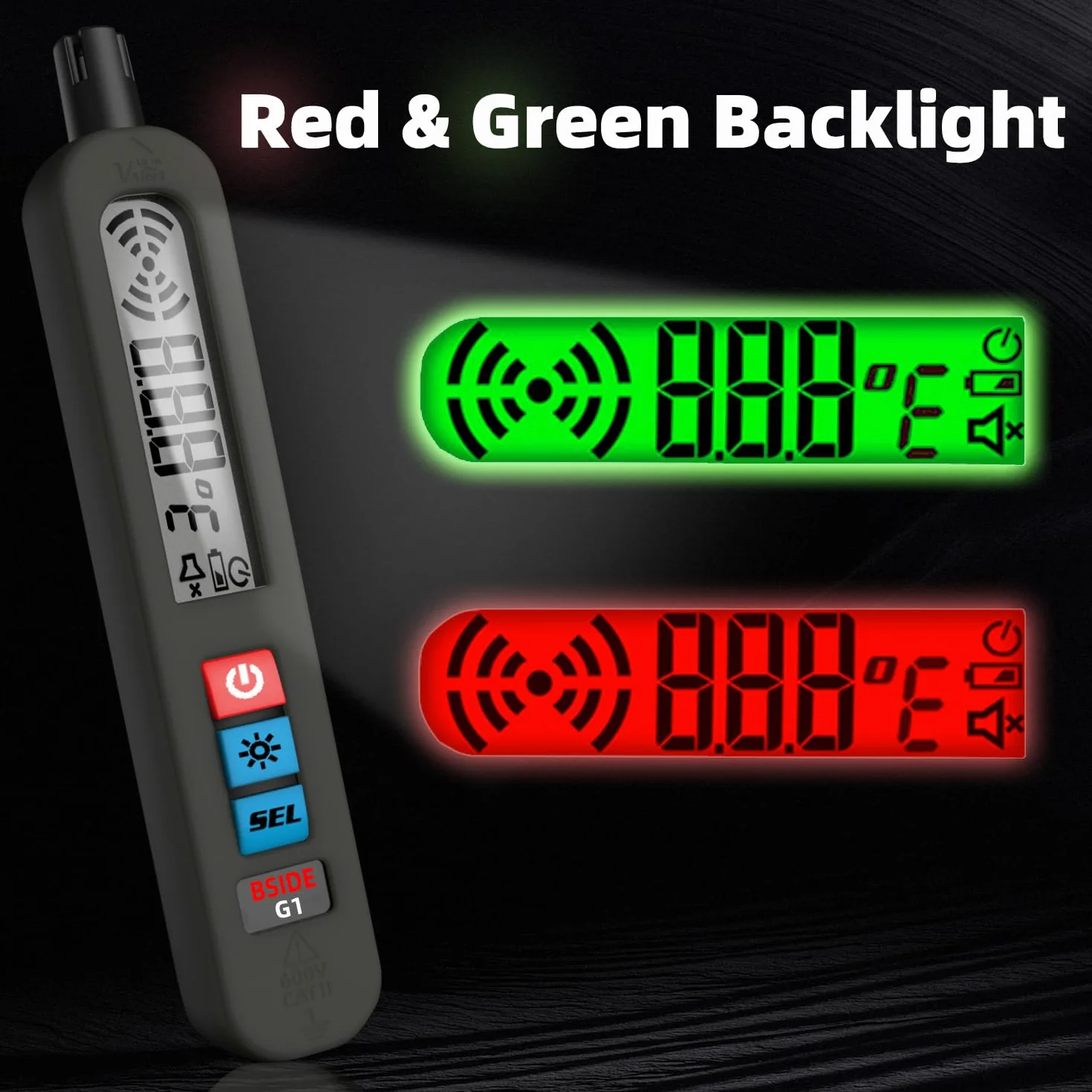 BSIDE Detector de Gas Recargable Detector de Fugas de Gas Natural con Gran LCD Alarma Visual & Zumbador & Vibración Bolígrafo Detector Multigas Portátil para Metano Propano Cocina Casa Autocaravana