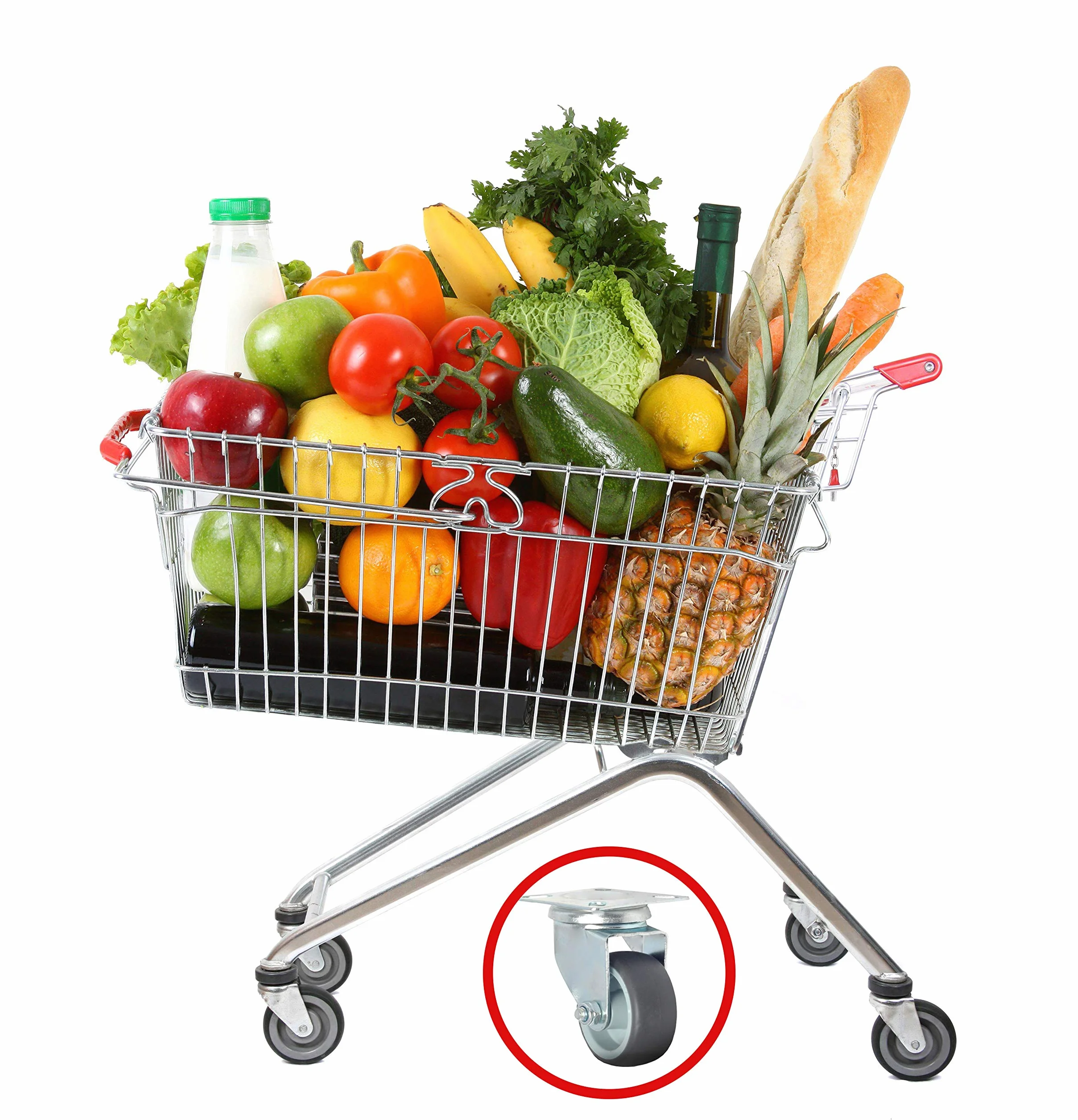 Juego de 12 Ruedas Giratorias Hasta 50 kg por Rueda, Ruedas para Muebles Pesados Giratorio 360 Grados, 50MM Ruedas de Transporte para Mover Muebles, Carros, Estanterías