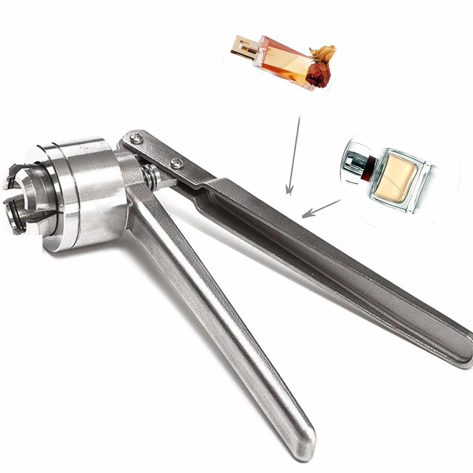 Crimpadora manual de viales de 13/15/18/20 mm para tapa de plástico de aluminio, herramienta de crimpado de tapas de botellas de acero inoxidable, máquina de sellado manual de botellas, crimpadora