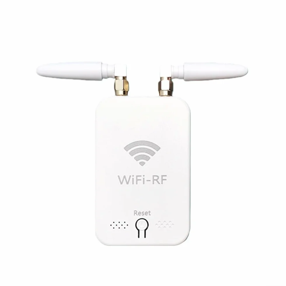 Para Tuya Smart WiFi RF Copiadora de control remoto compatible con puertas eléctricas Persianas enrollables Soporta hasta 10 dispositivos Duplicador de señal inalámbrico de 2.4 GHz para automatización