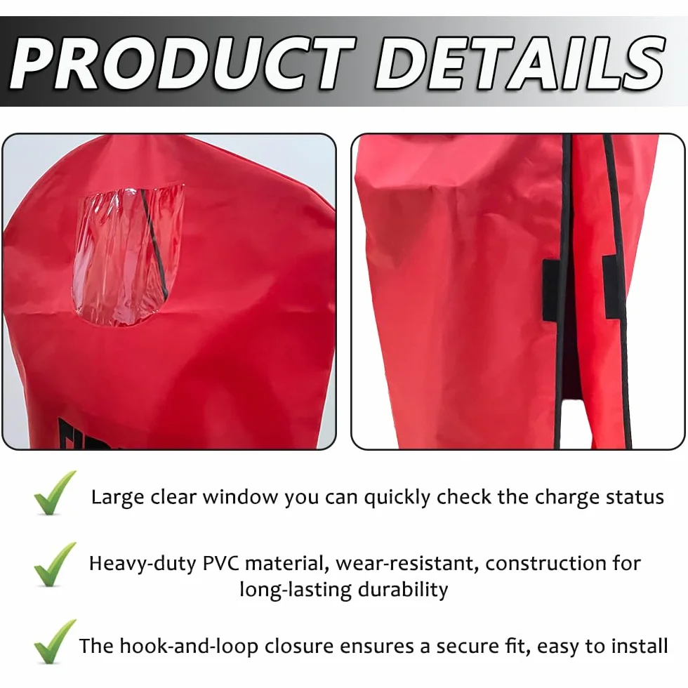 Funda para extintor – Protector de seguridad contra arañazos y desgaste, resistente, 1 unidad (20–30 LB)
