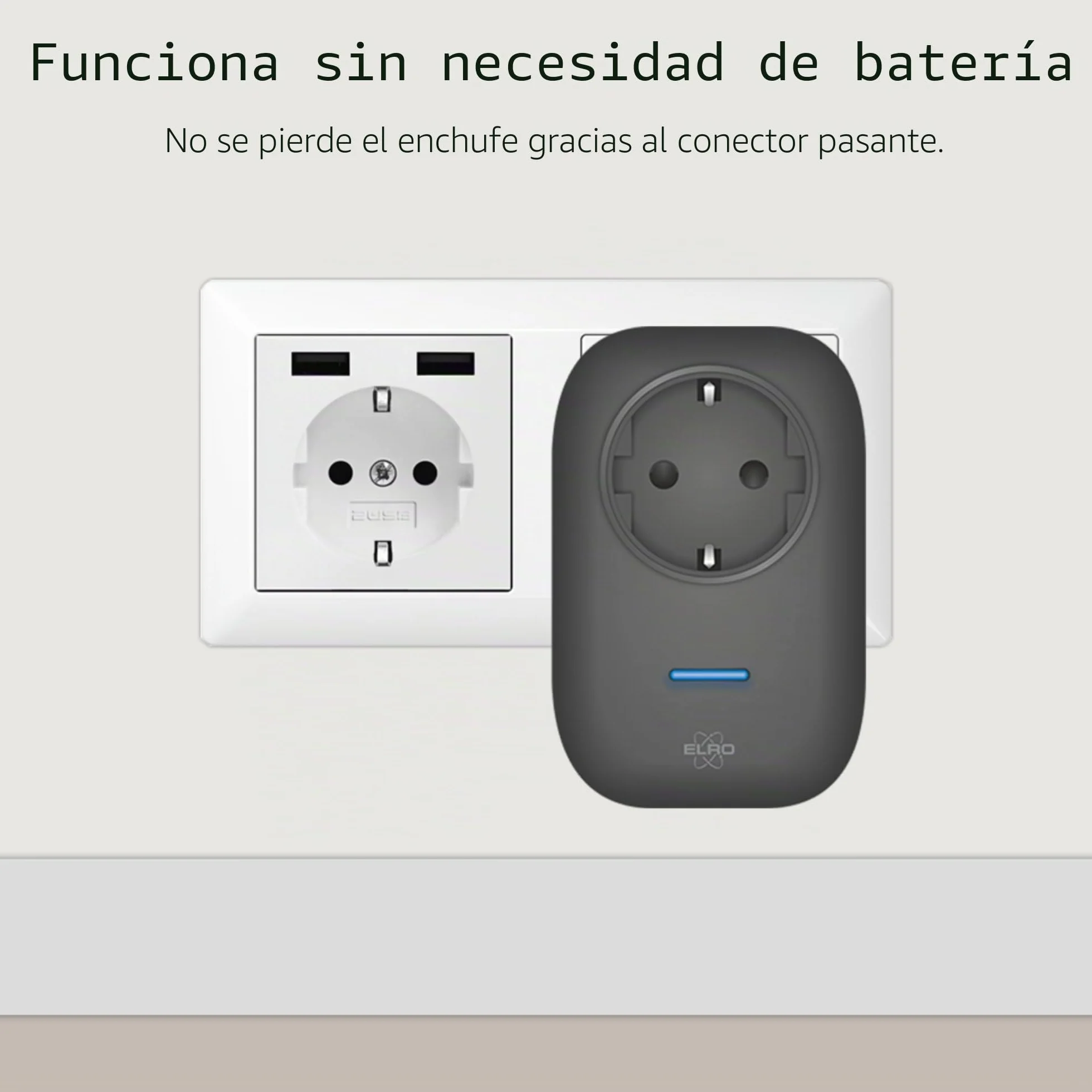 ELRO DB4000 Timbre cinético inalámbrico 2 receptores enchufables Países Bajos