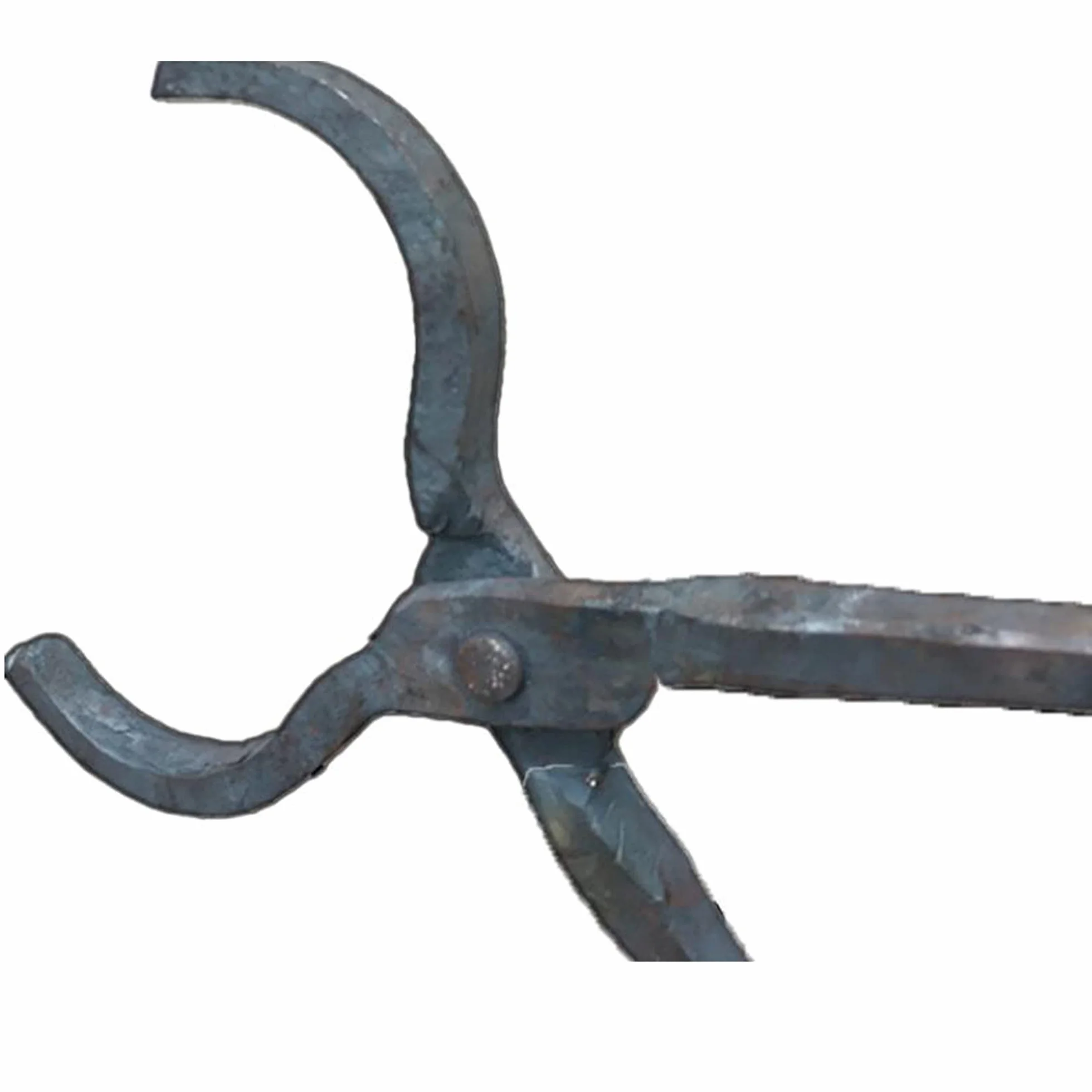 Tenaza de forja Pinzas de herrero de 440 mm Tenaza de forja de punta redonda para el yunque Fragua Tenaza de forja para Engineer Blacksmith Forge