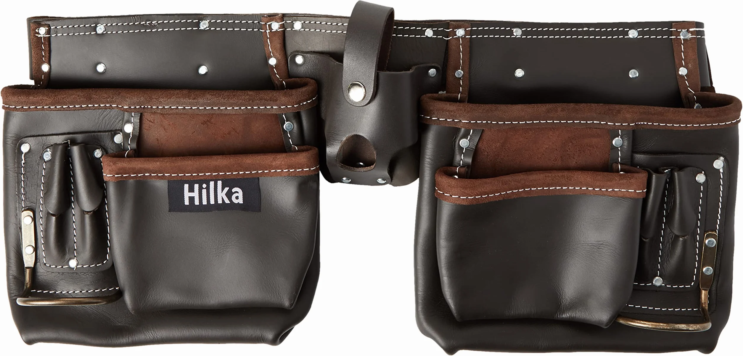 Hilka 77705002 resistente piel curtida, doble cinturón