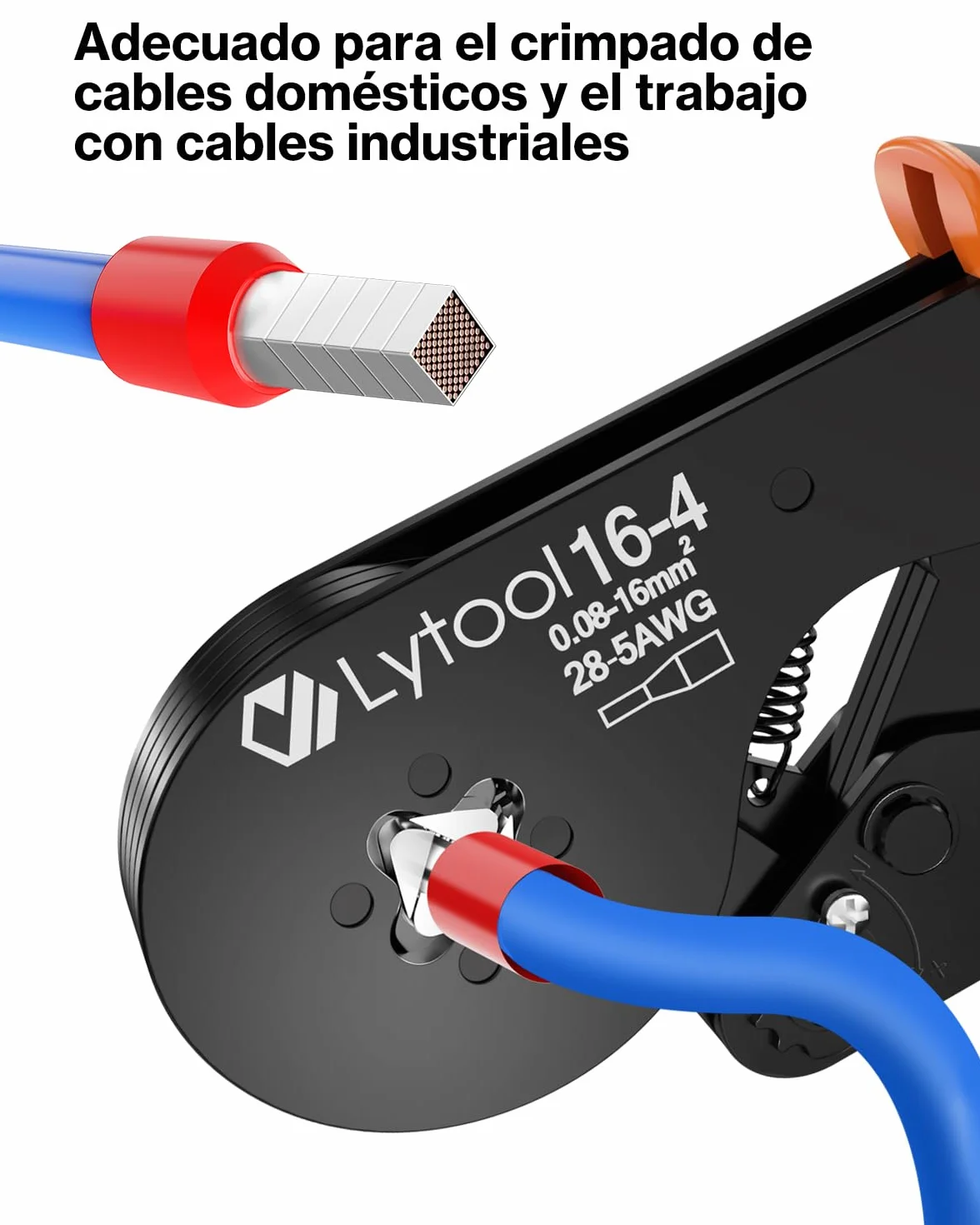 Crimpadora Lytool Terminal 0.08-16mm² Alicates para Crimpar