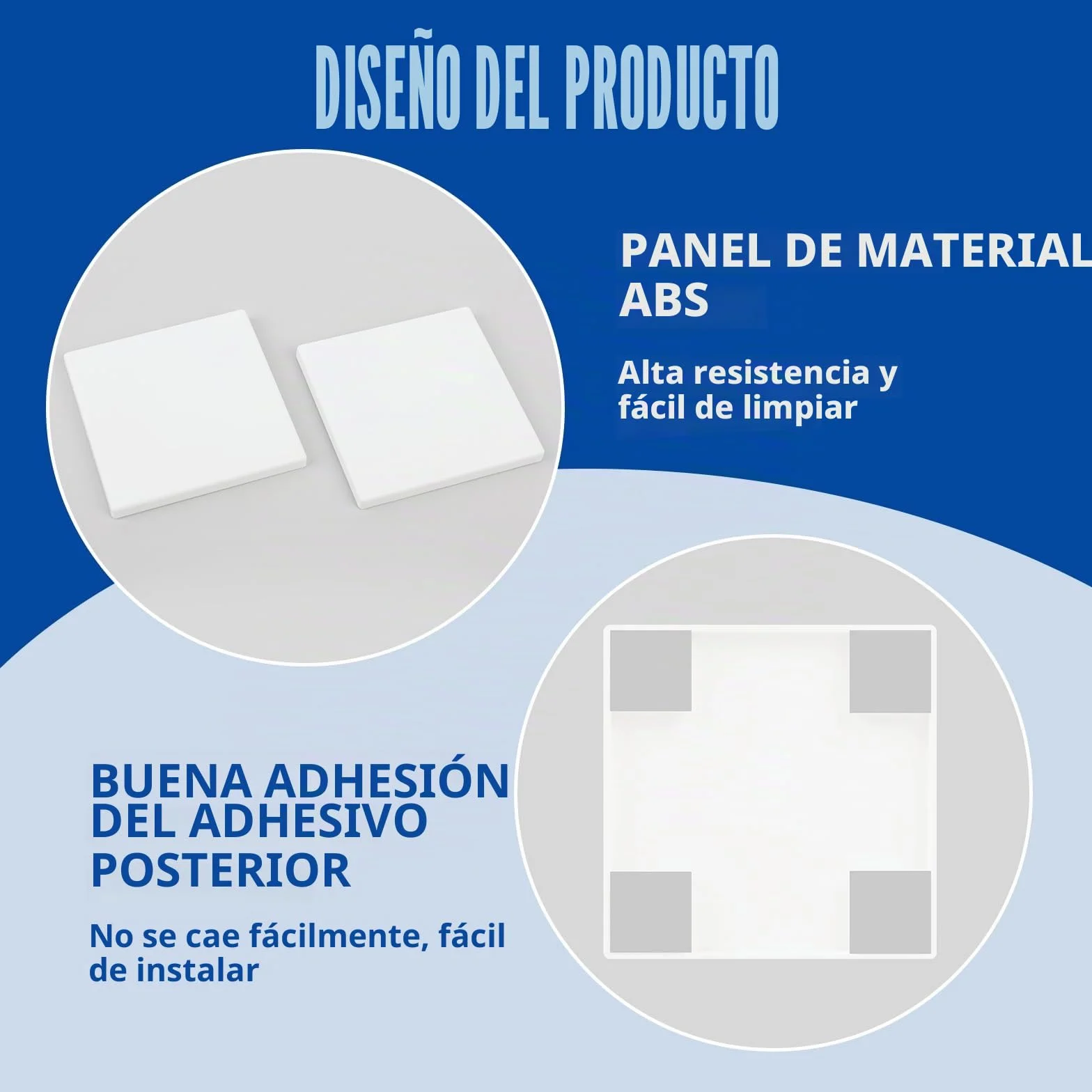 Placa De Pared Decorativa En Blanco, Set De 2 Unidades De 8,6 X 8,6 Cm, Fabricada En Plástico Sin Tornillos, Ideal Para Cubrir Enchufes O Interruptores No Utilizados, Fácil De Instalar Y Duradera