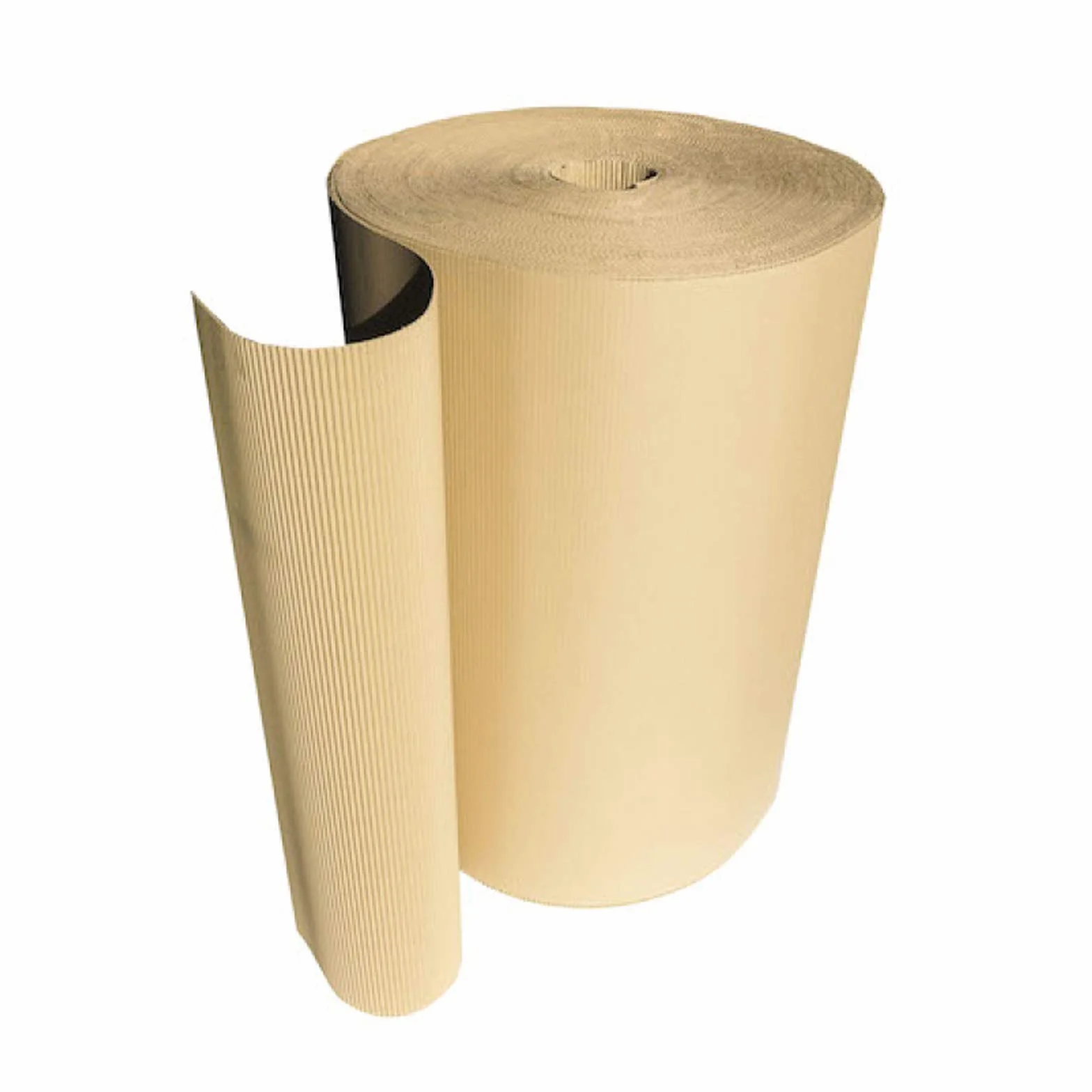 Rollo de Cartón Ondulado Flexible y Ecológico De 180 gr/m² y 3 mm de Espesor Bobinas Pintores Altura de 90 cm y 100 metros lineales (90 m²) 17 kg Fabricado en España