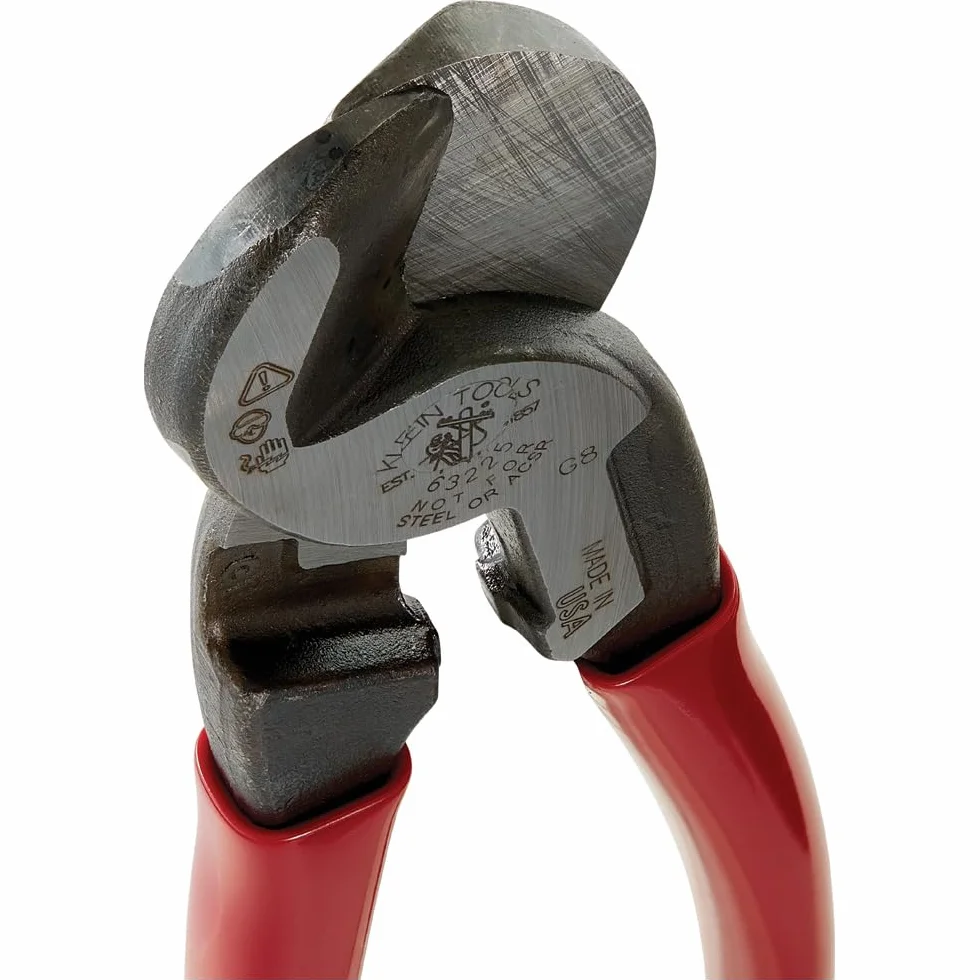 Klein Tools 63225 - Cortador de cable, 9 pulgadas de alto apalancamiento para cables de aluminio, cobre y comunicación