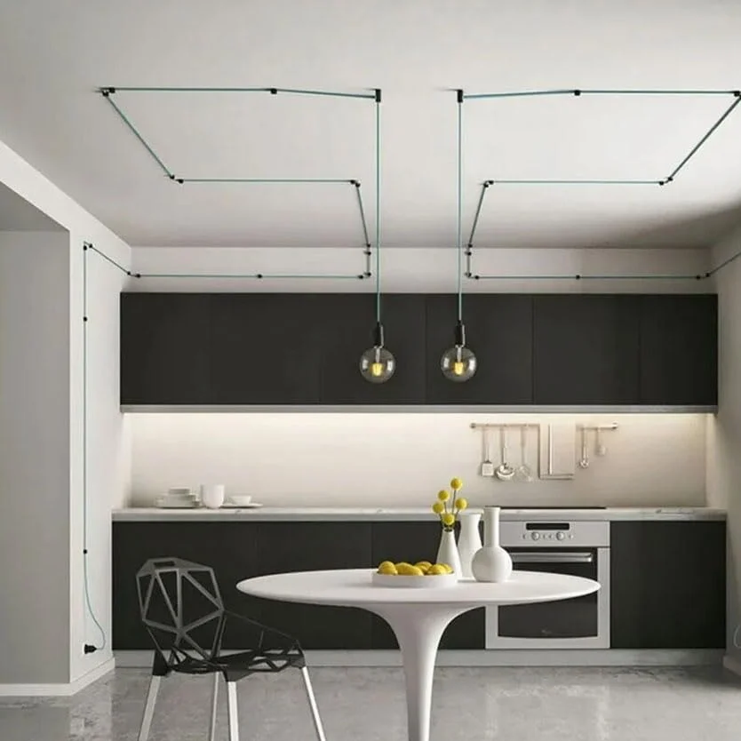 CONECTORES PARA TECHO DE PORCELANA BLANCA (5 UNIDADES) - Este conjunto contiene cables ideales para instalaciones en techos de porcelana blanca, garantizando un soporte eficaz y sofisticado.