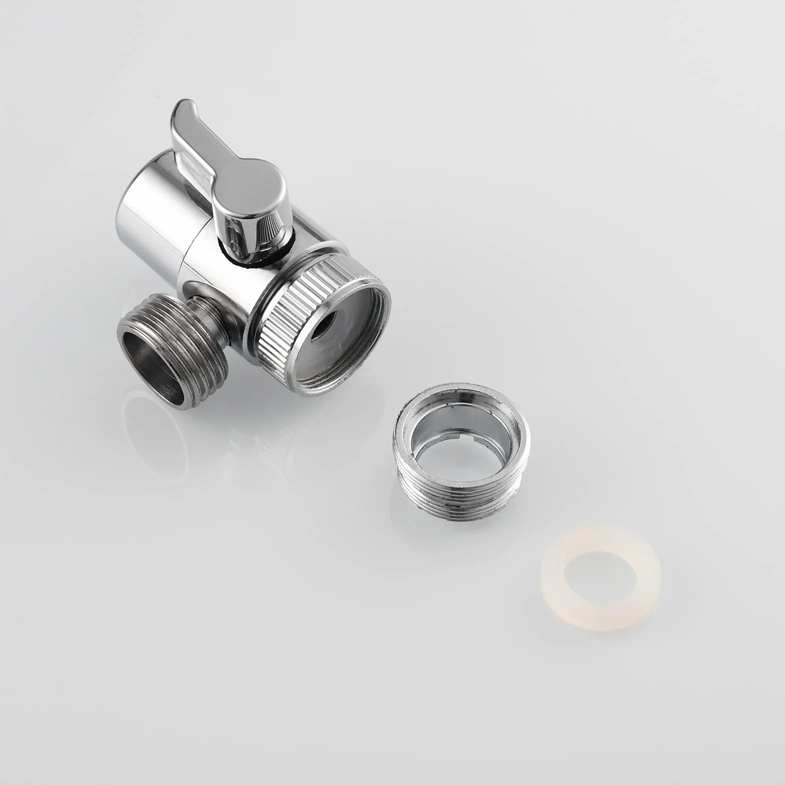 Tecmolog Kit Ducha de Lavabo Acero Inoxidable Ducha Bidet Portatil para WC Mano Grifos de Bidé Shattaf con Soporte Ducha, Valvula Desviadora y Manguera Ducha 2m, WS024F7