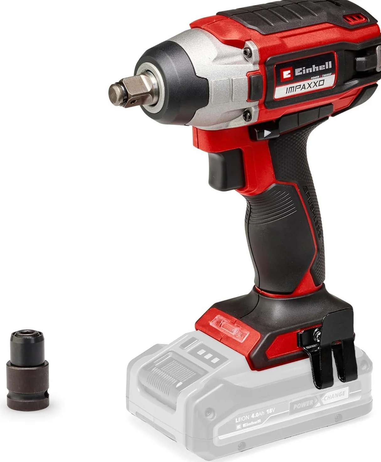 Einhell Atornillador de impacto con batería IMPAXXO 18/230 Power X-Change (18V, 230 Nm, motor sin escobillas, envío sin batería ni cargador)