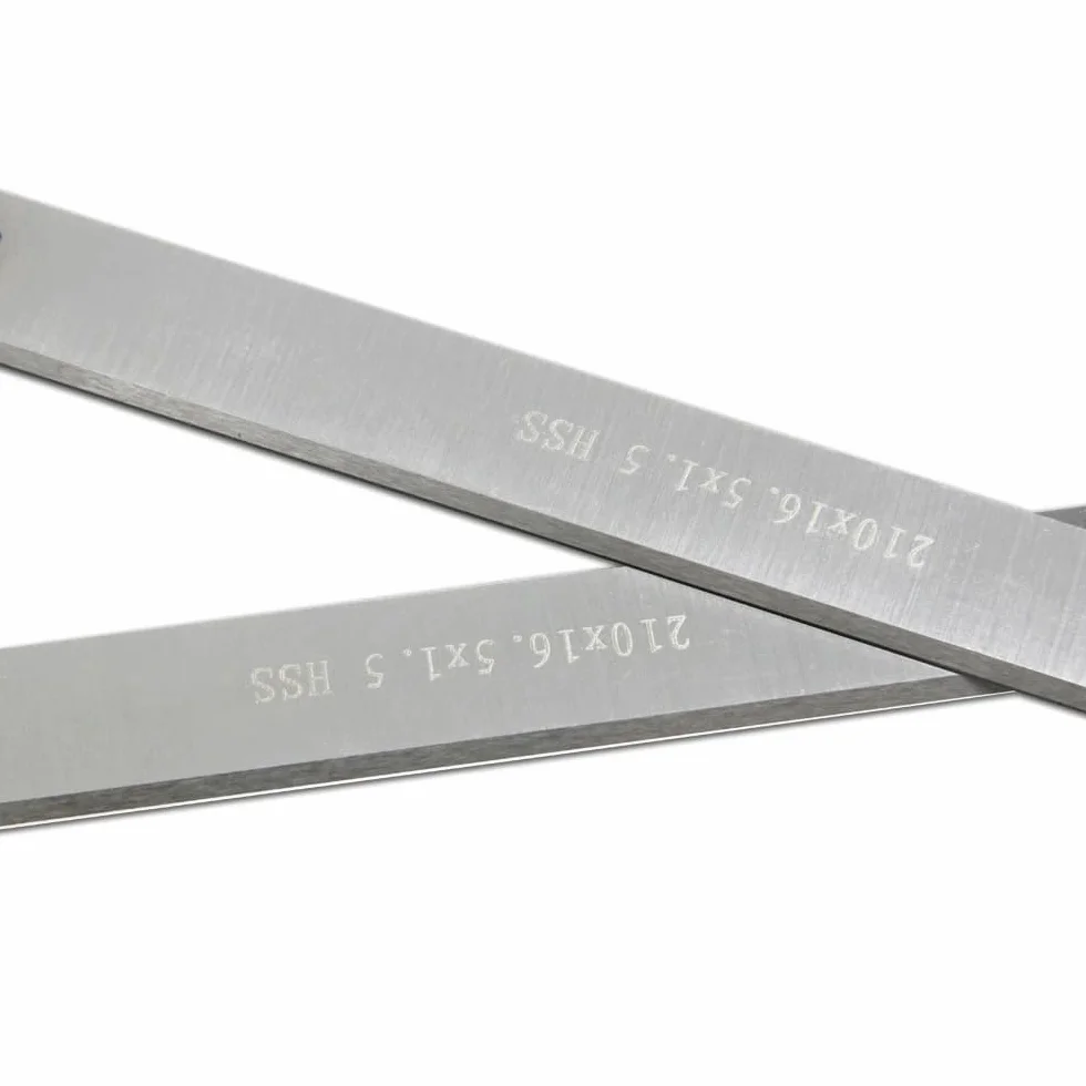 2 Piezas HSS Cuchilla de cepilladora 210mm, 210mm Cuchillas Cepilladoras Para Planeador Maquinaria De Carpintería, 210 x 16.5 x 1.5mm