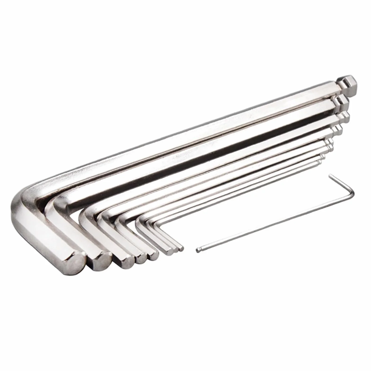 Llaves Allen Llave hexagonal de brazo largo con punta bola Allen en forma L, llave métrica, 1 ud(19mm)