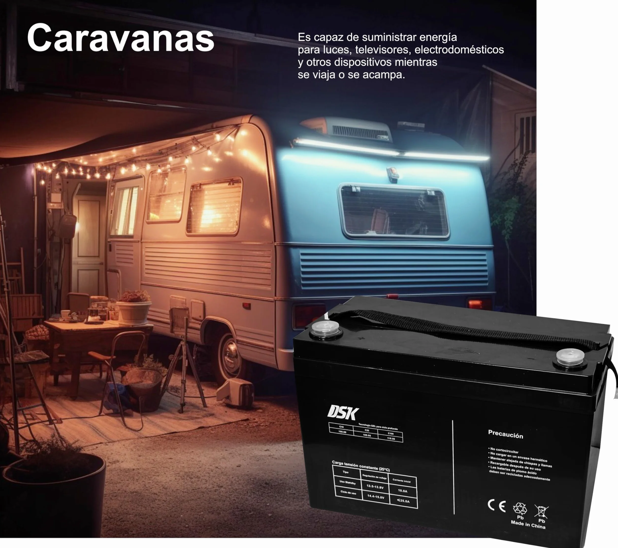 DSK Batería de Plomo AGM Sellada VRLA 12V 18Ah Recargable sin Mantenimiento para Alarmas, Seguridad, Juguetes Eléctricos y SAI. Alta durabilidad larga vida útil. Compatible con terminales F1 y F2