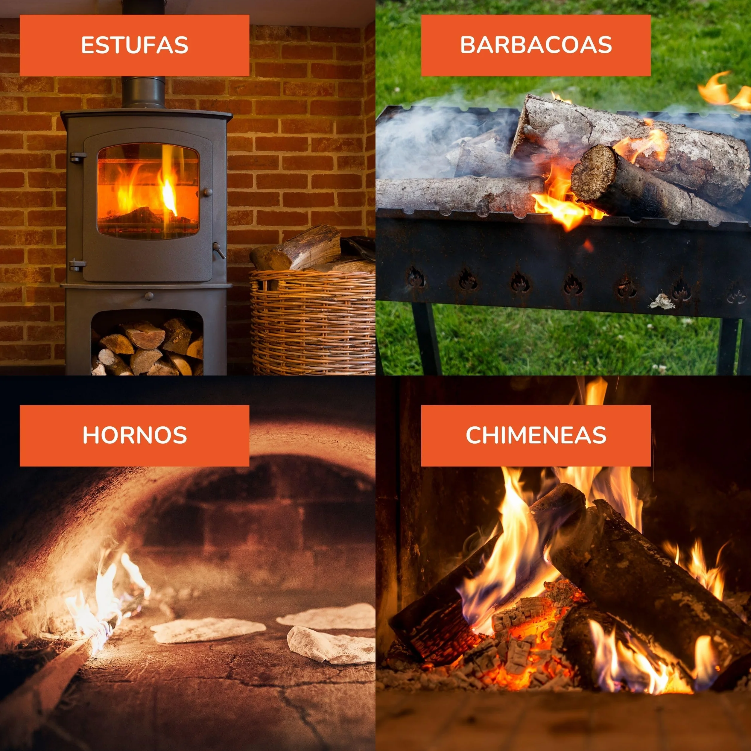 Leña de Olivo 25kg para Chimenea, Estufa, Barbacoa, Horno - Alto Poder Calorífico