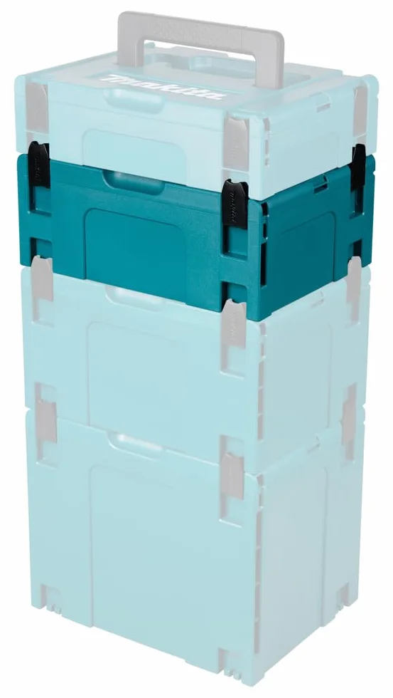 Makita 821550-0 - Maletín Makpac Tipo 2, Negro/Azul