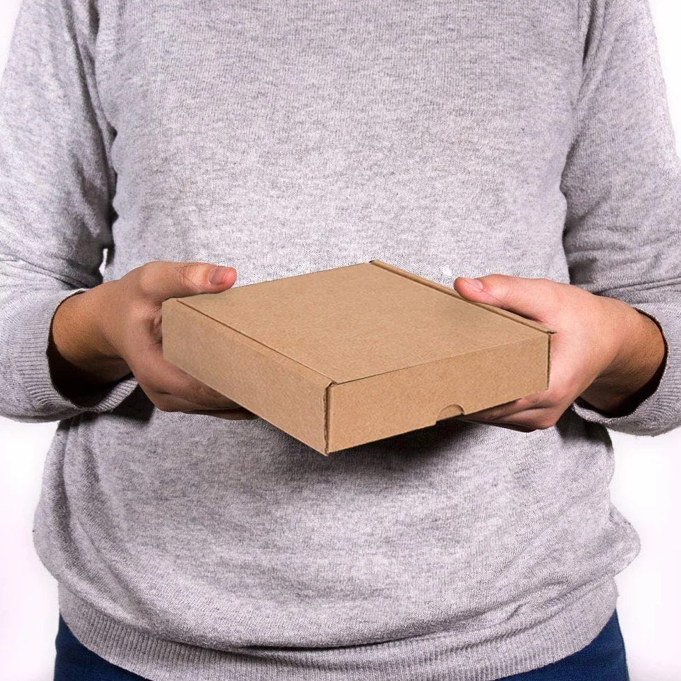 Cajas Cartón Kraft Automontables Doble Pared 13x15x4 cm Pack 20