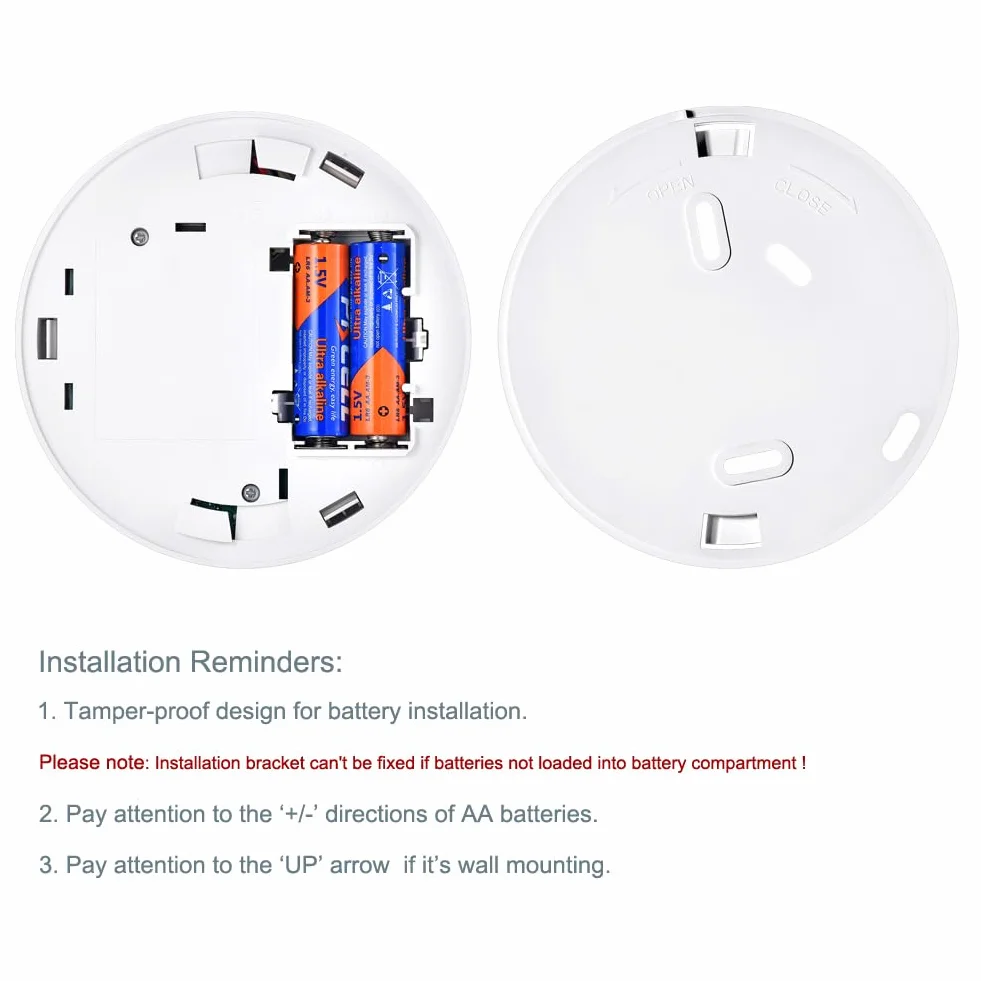 Alarma detectora de monóxido de Carbono, Sensor con Vida útil de 10 años, Monitor Detector de CO con botón de Prueba y Pantalla LCD, Alarma de CO alimentada por batería para el hogar, RV