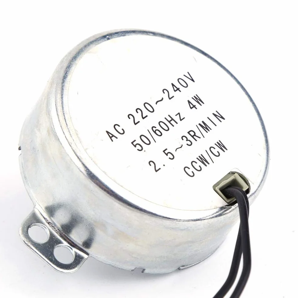 Motor Sincrónico 4W AC220-240V 50/60Hz CCW/CW 2.5-3RPM
