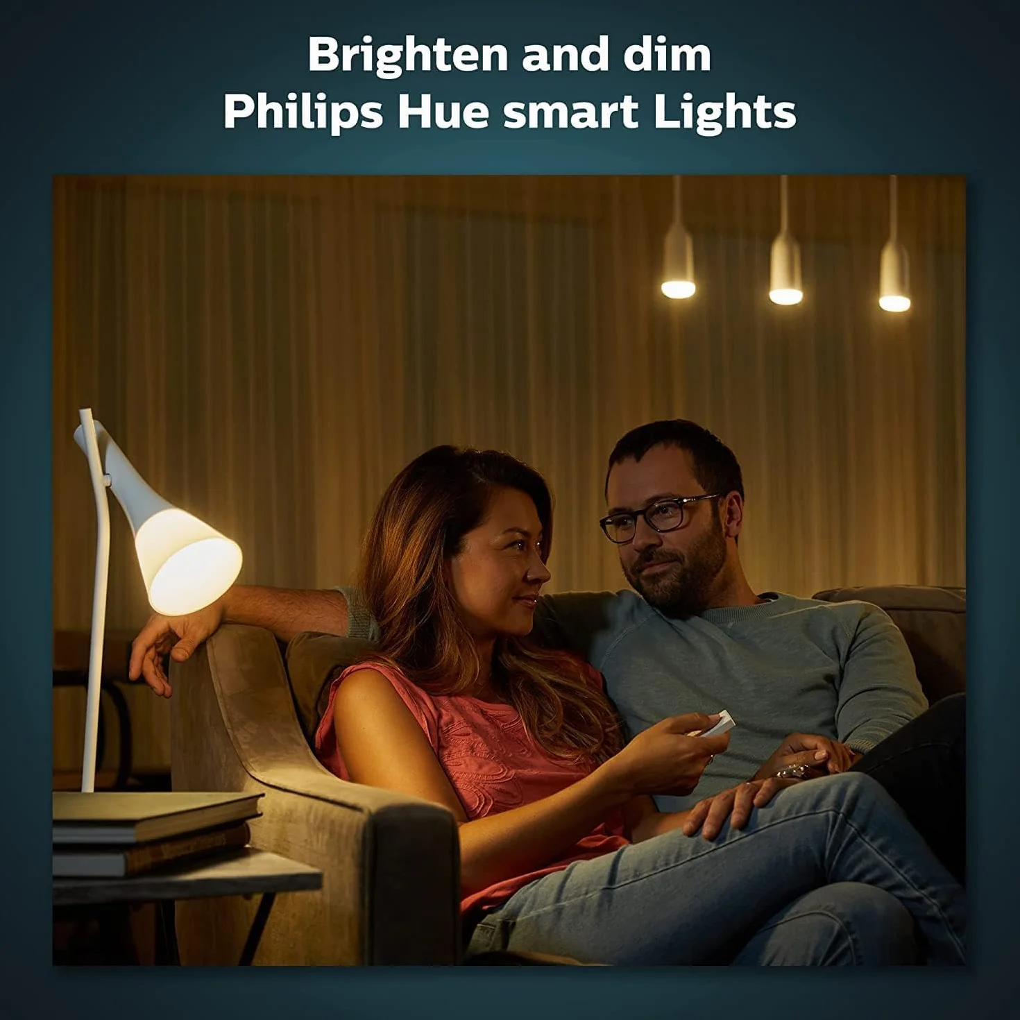 Philips Hue - Dimmer Switch, Regulador inteligente inalambrico para sistema iluminación Hue, para iluminación de interior, sala de estar, dormitorio.-