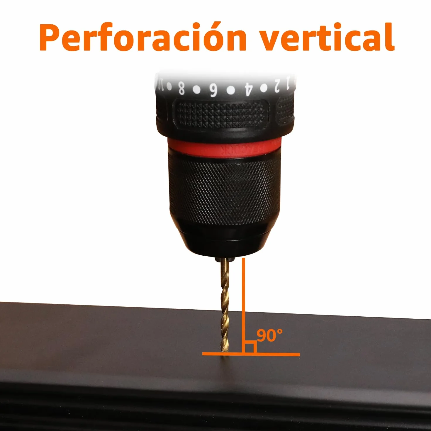 Amazon Basics Juego de brocas de HSS para metal, madera y plástico, 14 piezas, 1,5-10 mm