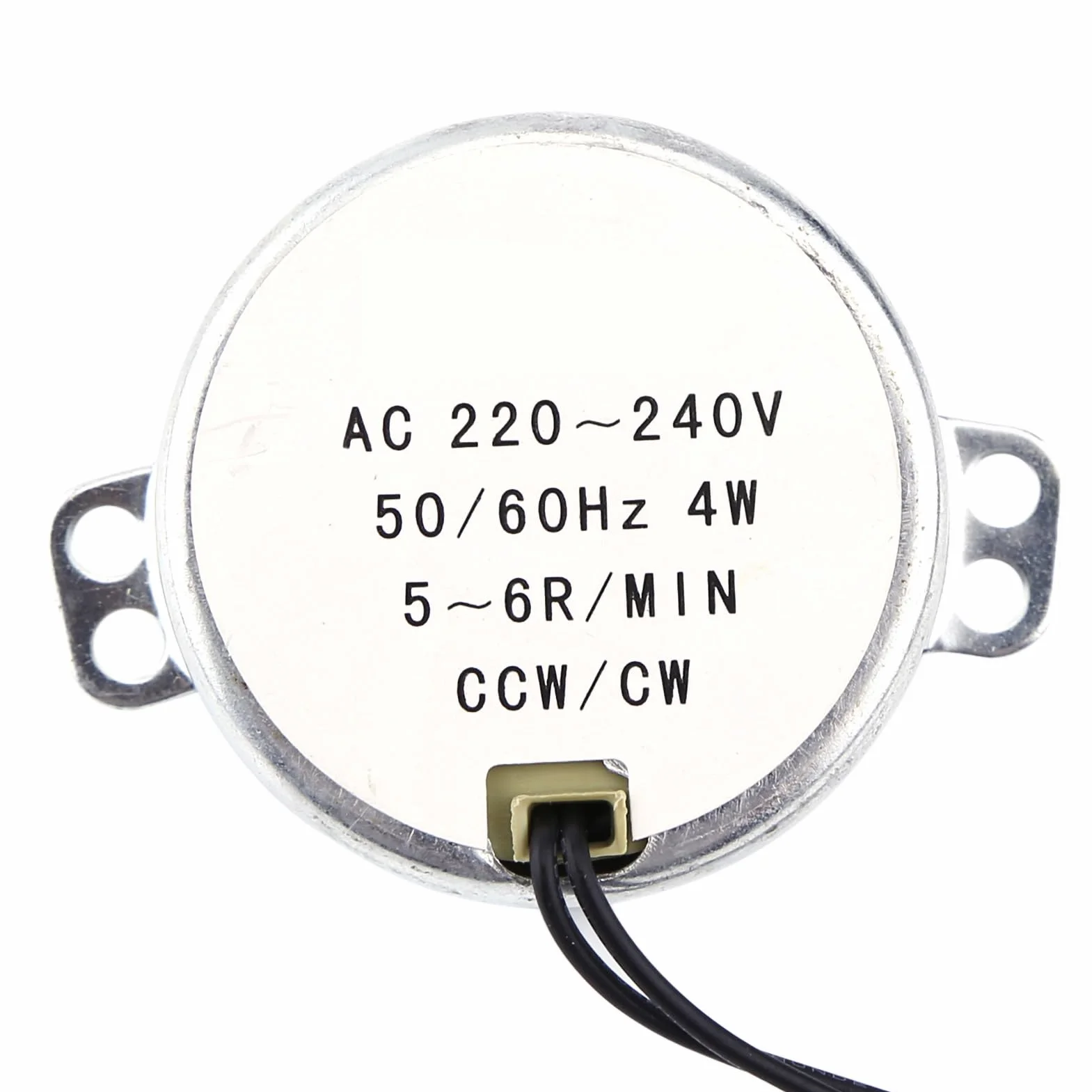Motor Síncrono 220-240V AC Motorreductor 4W 5-6RPM Rotación CW/CCW