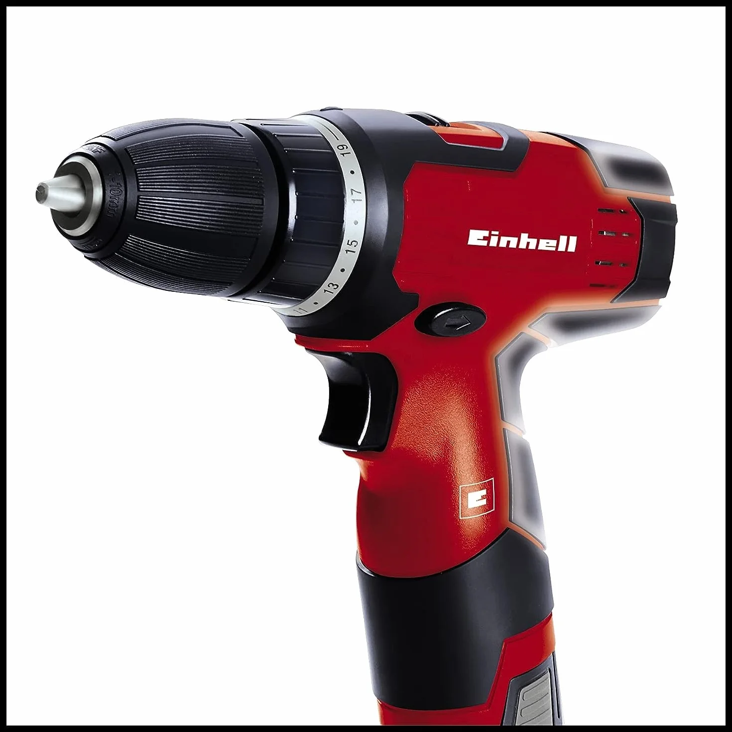 Einhell destornillador inalámbrico - TH-CD 12-2 Li - 12V, 1.3Ah, 24Nm, parada rápida, agarre suave, caja de cambios de 2 velocidades, 20 pasos de par, bloqueo del eje, estuche y cargador