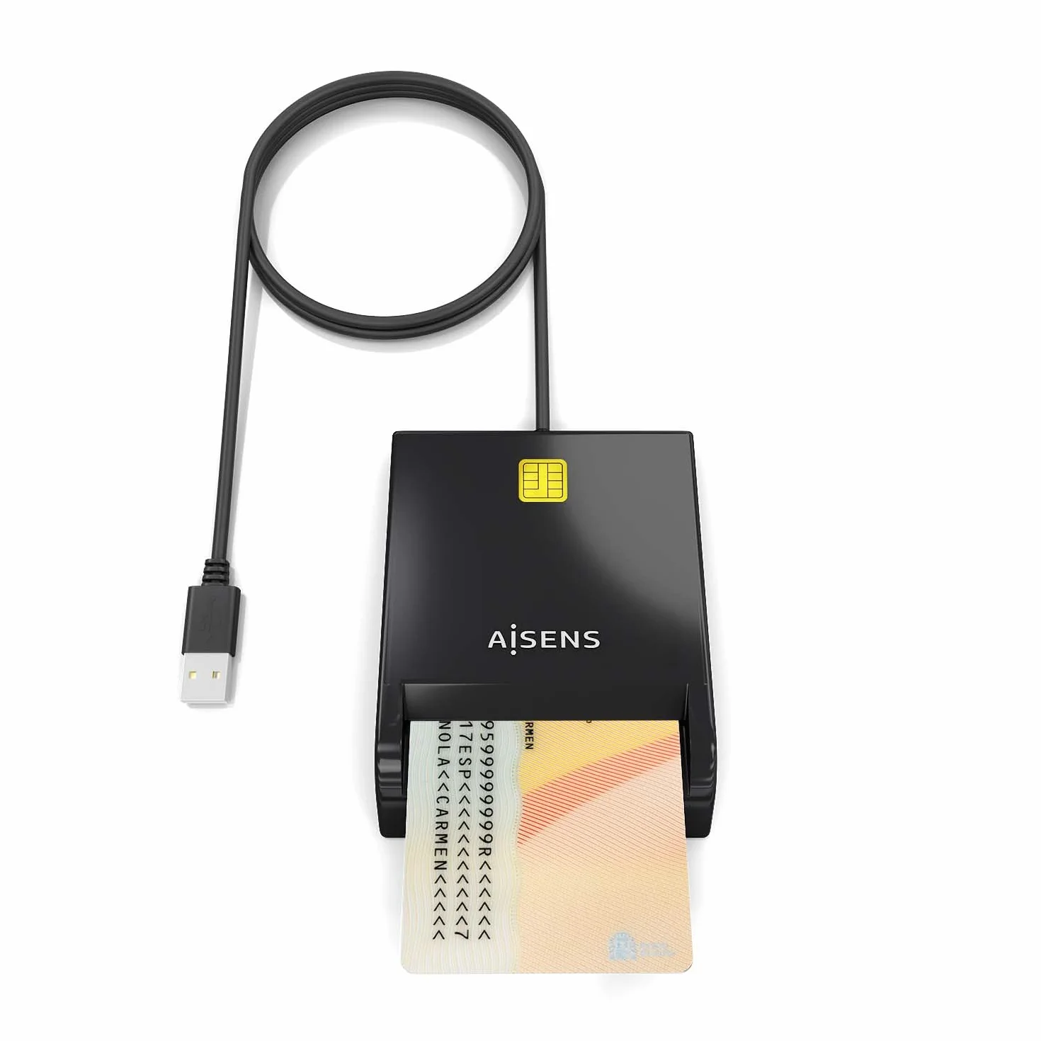 AISENS ASCR-SN06-BK Lector De Tarjeta Inteligente Dni Negro
