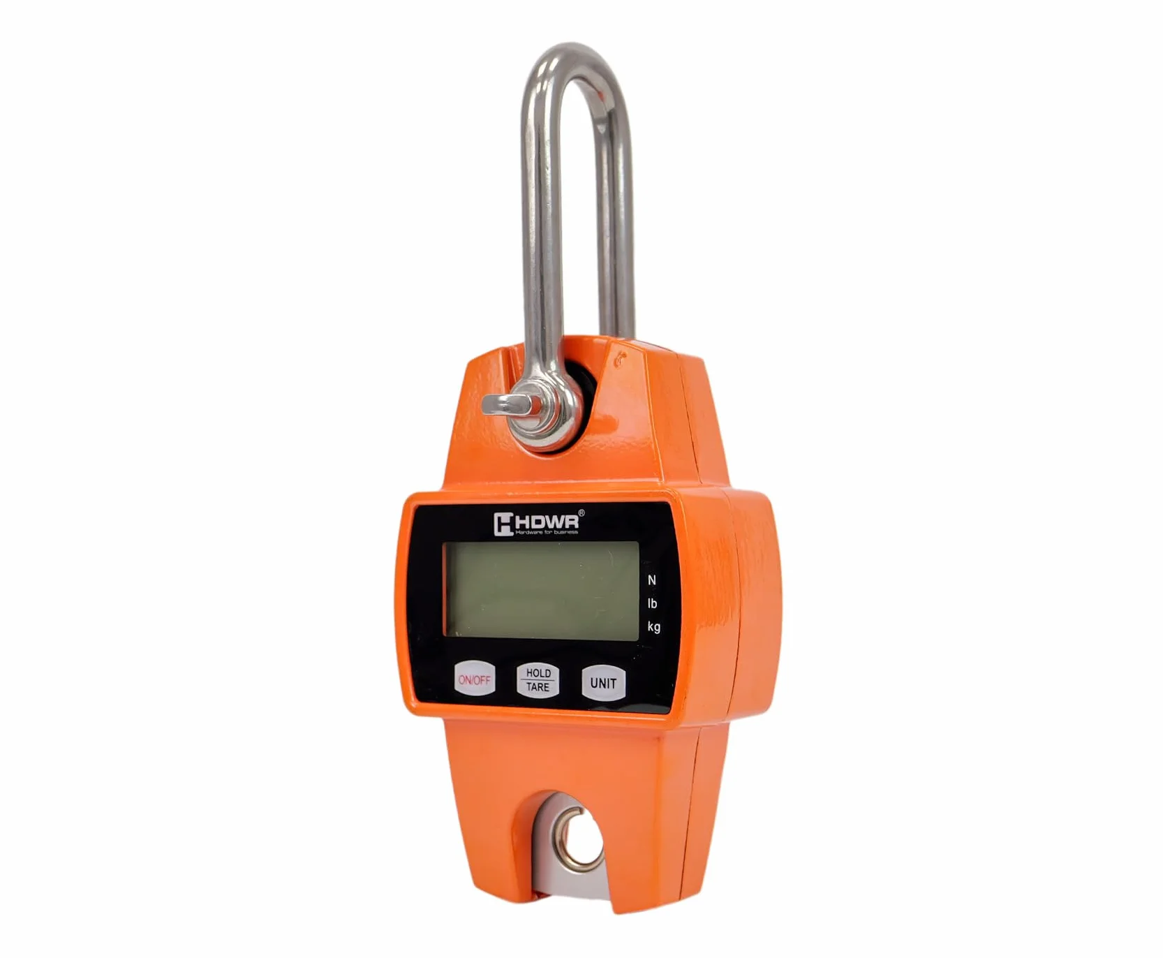 Báscula de Gancho, Gancho 300 kg/660 lb, Precisión +/- 50g, Pantalla Digital, Tara, Báscula Electrónica, Alimentación 3x AA, Tiempo de funcionamiento hasta 150h, HDWR wagPRO-H300