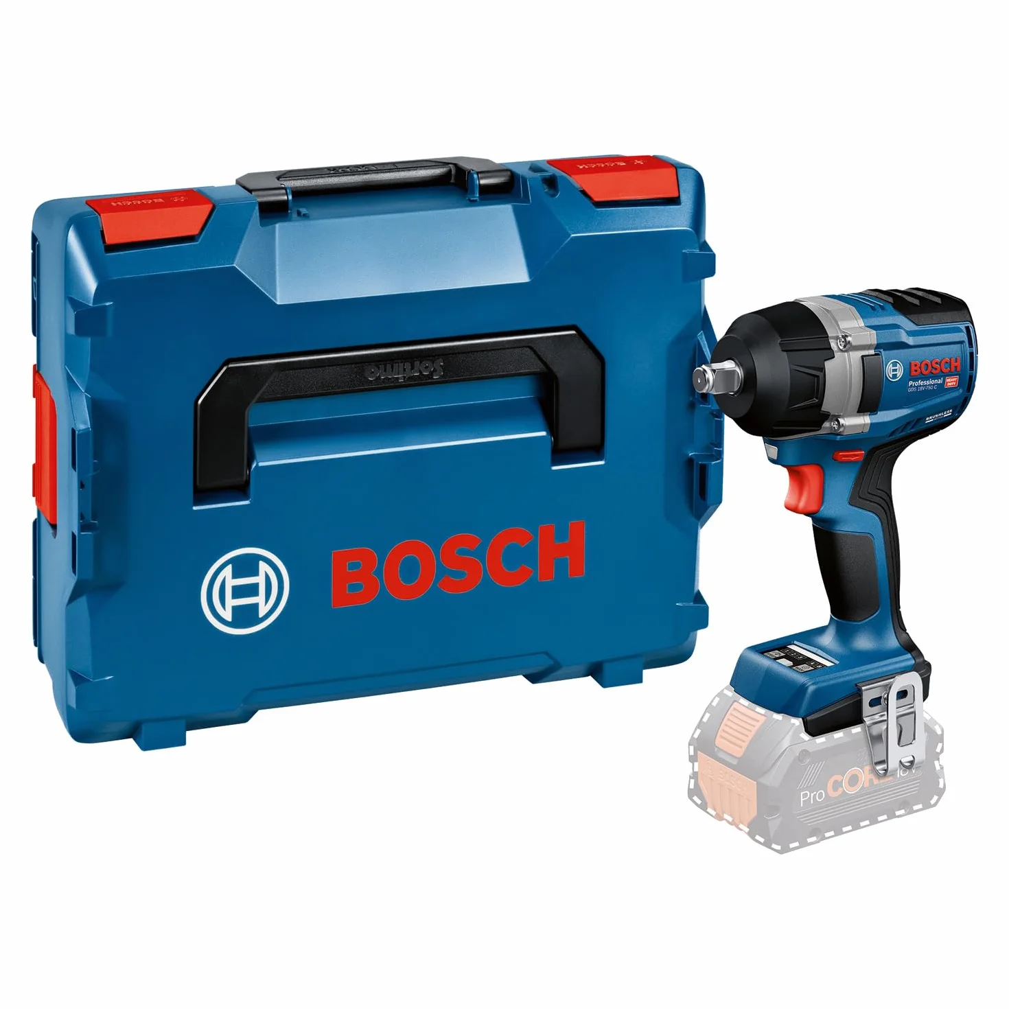 Bosch Professional 18V System atornillador de impacto a batería GDS 18V-750 C (incl. módulo Connectivity GCY42, L-BOXX, sin batería/cargador)