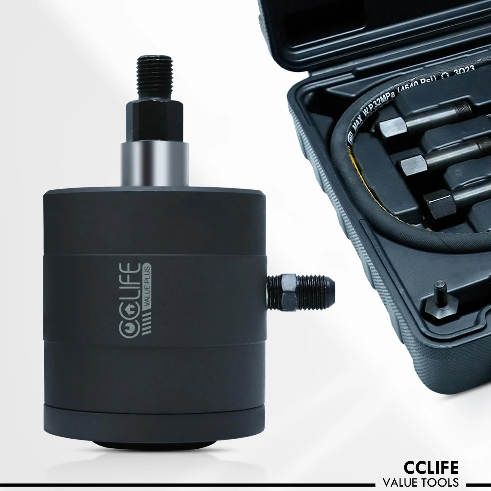 CCLIFE 21 Piezas Extractor de inyector neumático Extractor de inyectores Diesel con Adaptador