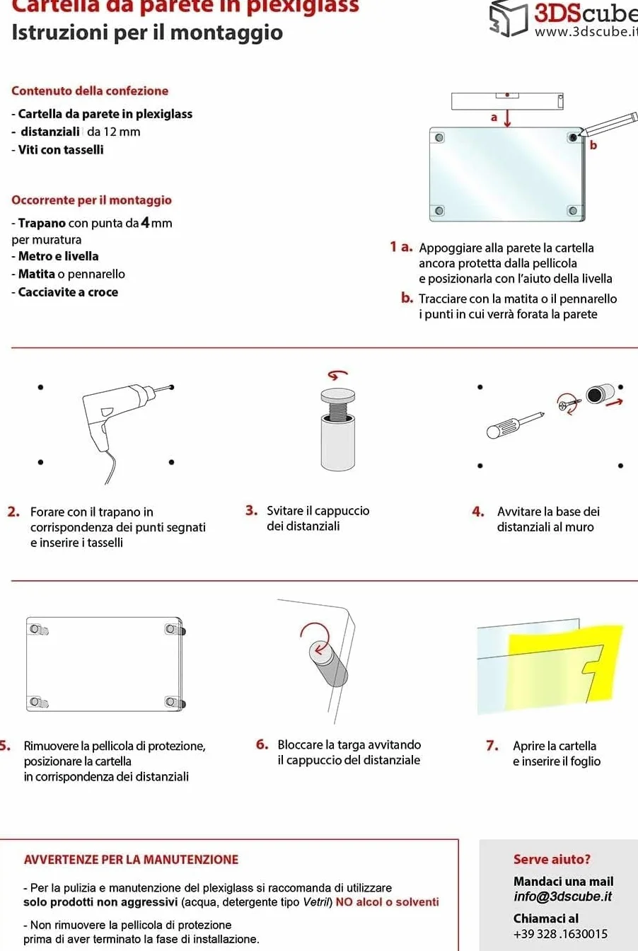 Placa de metacrilato de pared con bolsillo abatible A4 vertical 21x30 cm soporte para alertas y folletos