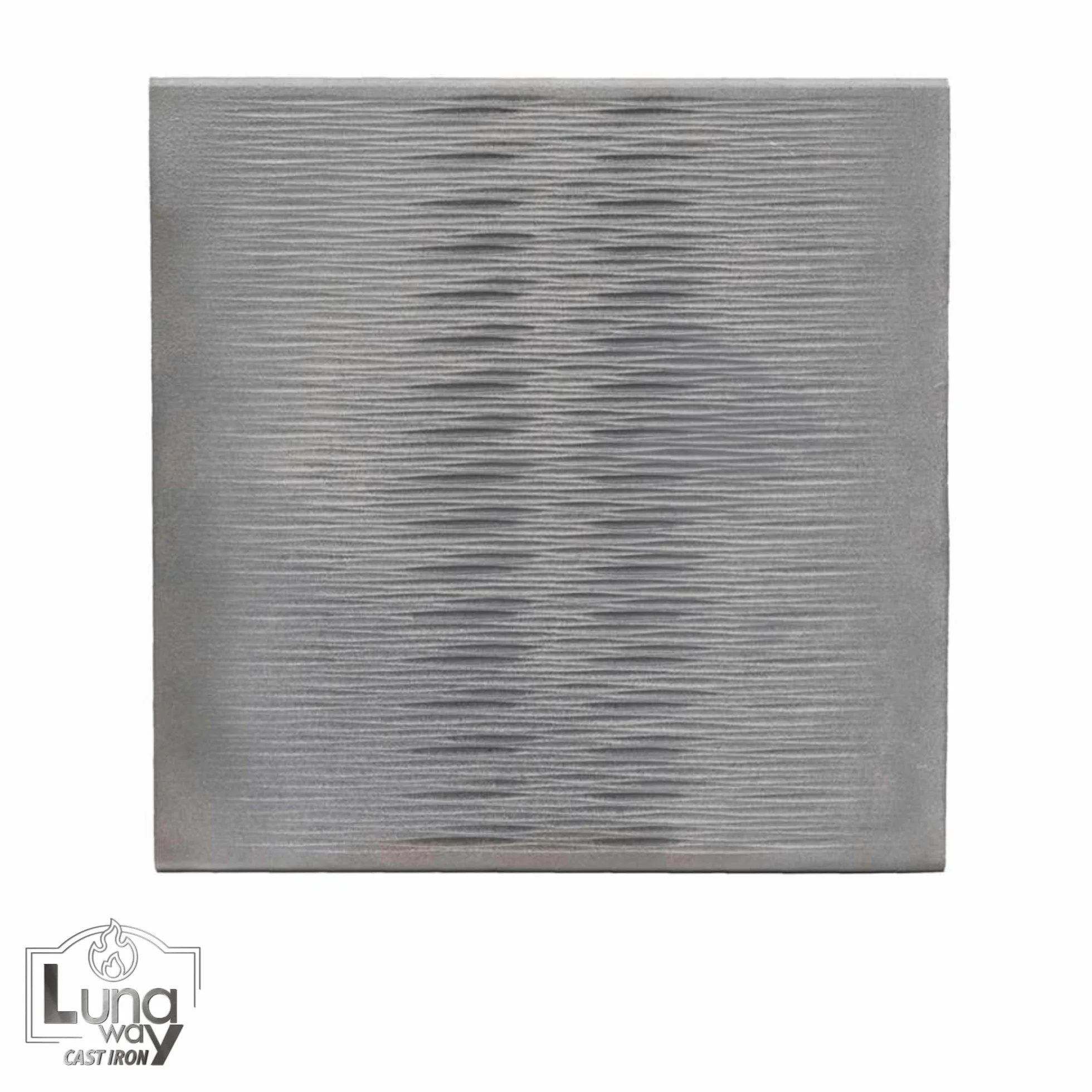 Lunaway - Placa de chimenea Edge de hierro fundido | Grosor 1 cm (50 x 50 cm)