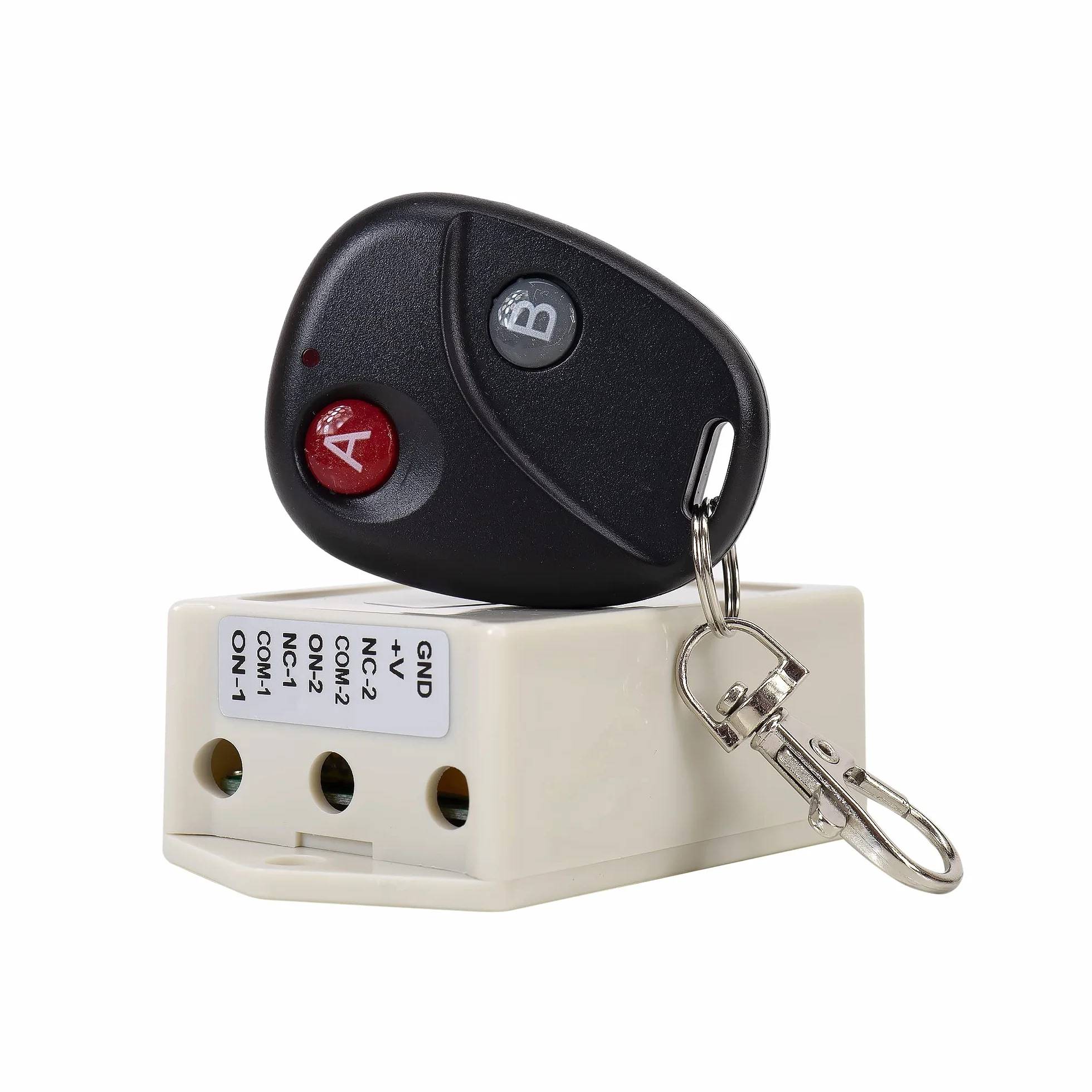 Relé con mando a distancia PNI CA500LR para controlar 1 o 2 puertas de garaje, cancelas, barreras, 2 relés, alimentación 12V