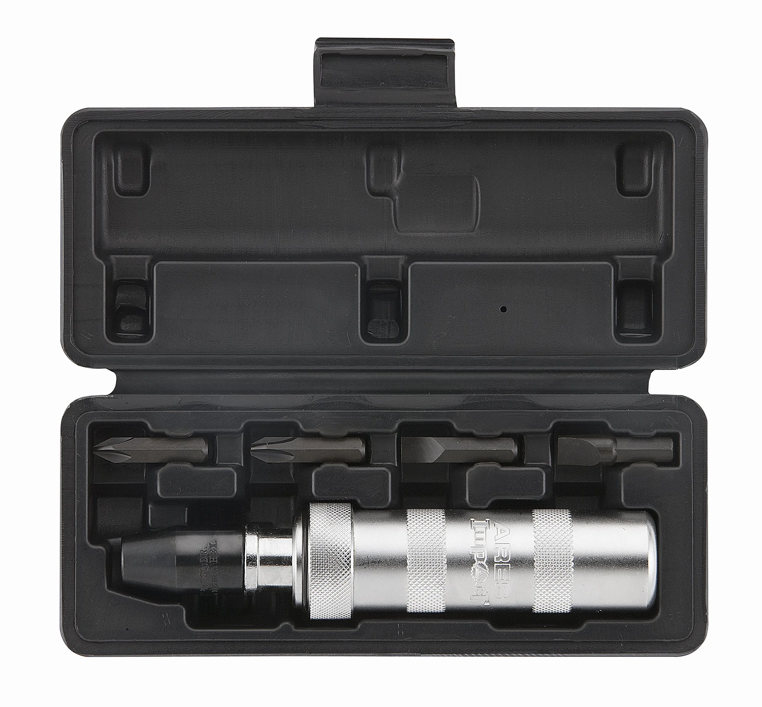 ARES 70006 | Destornillador de impacto reversible manual de 3/8 pulgadas | Cabezal plano 5/16 pulgadas, 3/8 pulgadas y Phillips #2, 3 brocas para aplicaciones más comunes | desenganchar cierres oxidados o pernos congelados