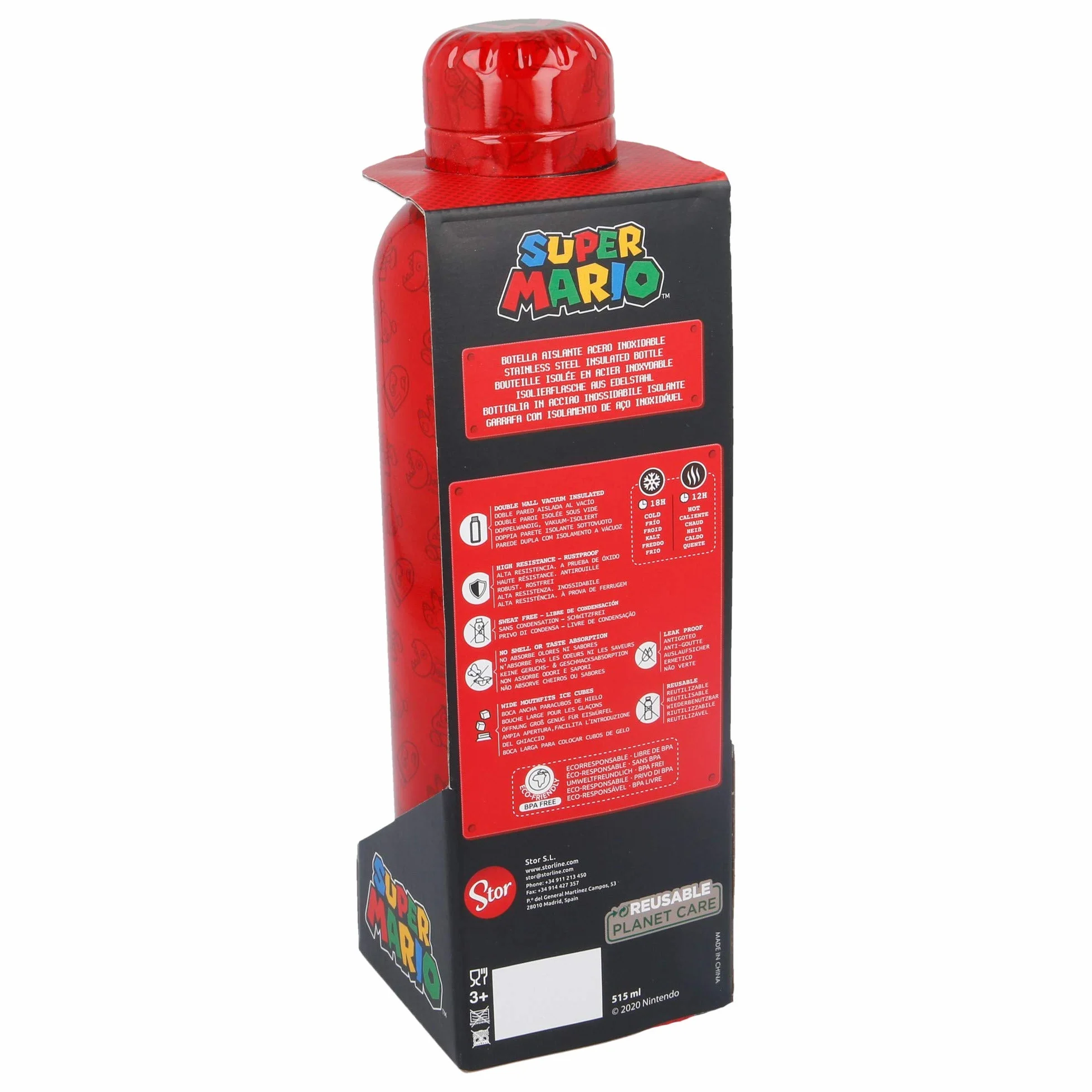 Stor BOTELLA TERMO ACERO INOXIDABLE 515 ML SUPER MARIO