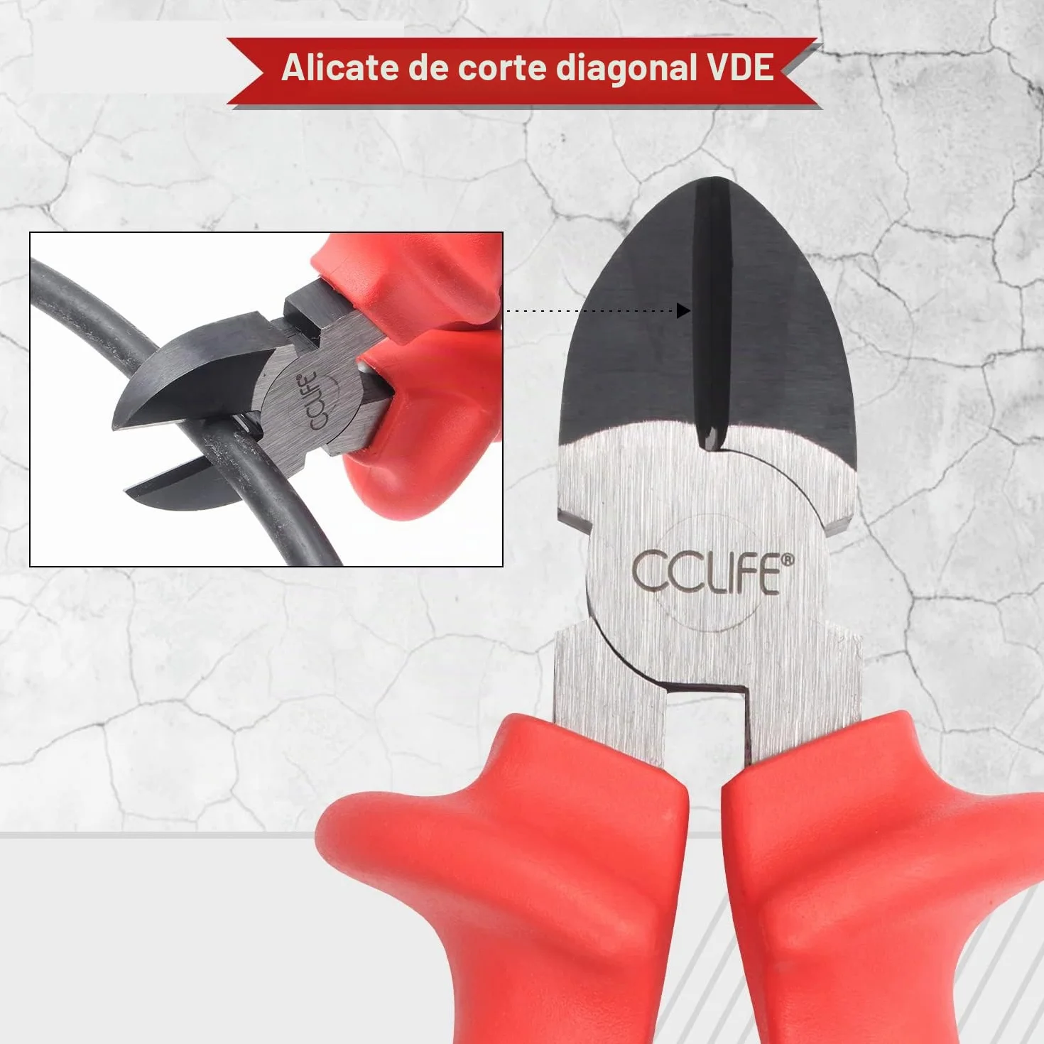 CCLIFE 11 piezas Destornilladores Aislados VDE, Juego Alicates Electricista, Buscapolos Electricista 1000V y Destornilladores Phillips y Destornillador Plano