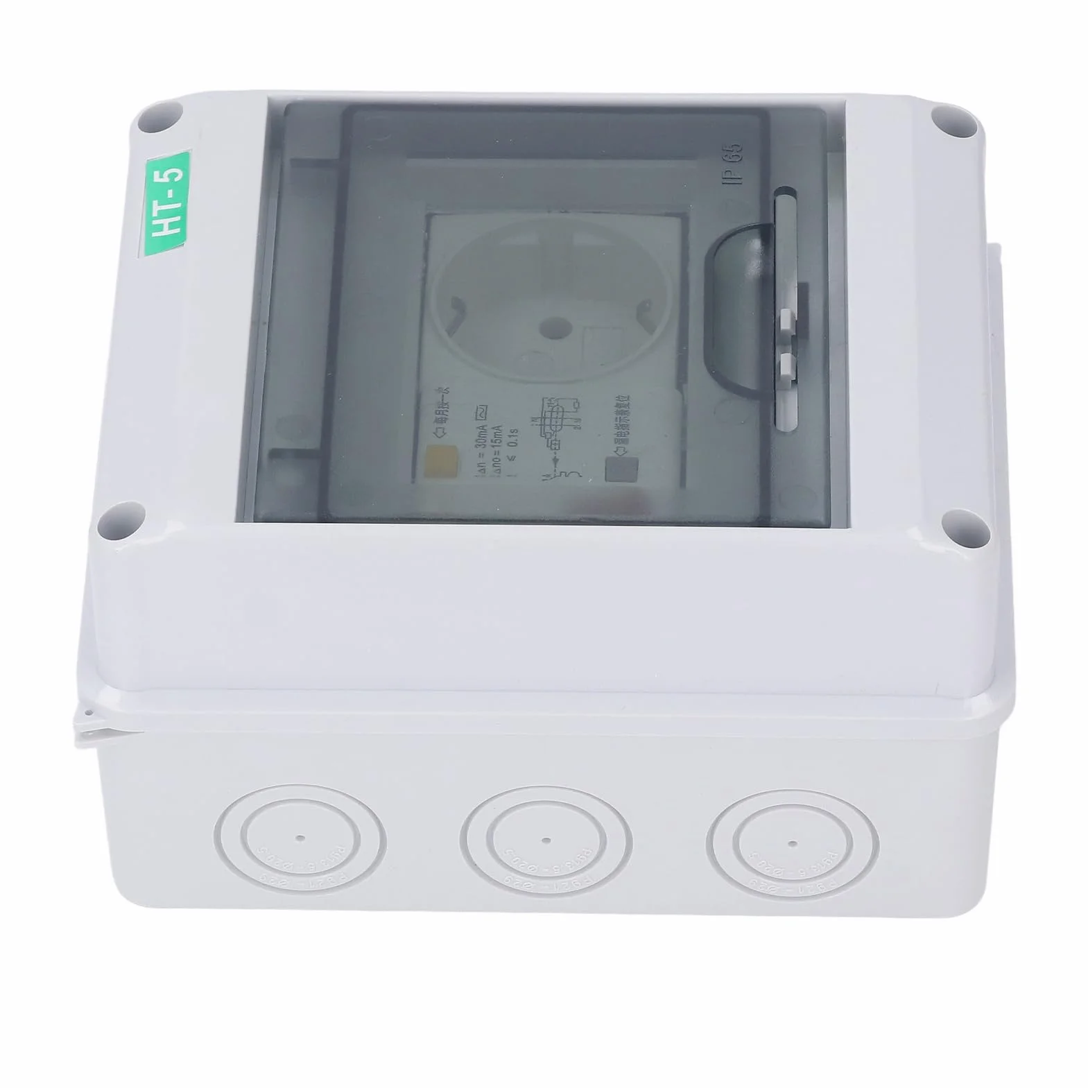 Buachois Caja de distribución eléctrica impermeable, caja de protección de plástico para exterior