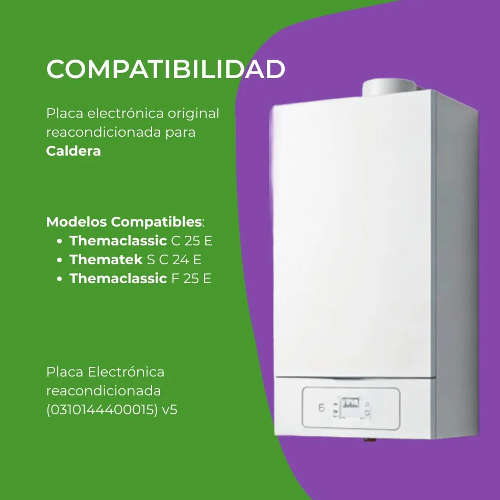 Placa Electrónica Original Caldera 0310144400015 V5 - Modelo 2 Relés en Disposición Superior - Compatible Varios Modelos - Pieza Repuesto Reacondicionada - Garantía 1 Año
