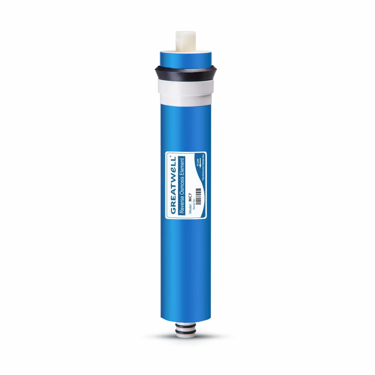 iSpring Greatwell MC7 Membrana de Ósmosis Inversa 75 GPD 11.75" x 1.75", Repuesto para Sistema de Filtración de Agua Potable RO Estándar debajo del Fregadero