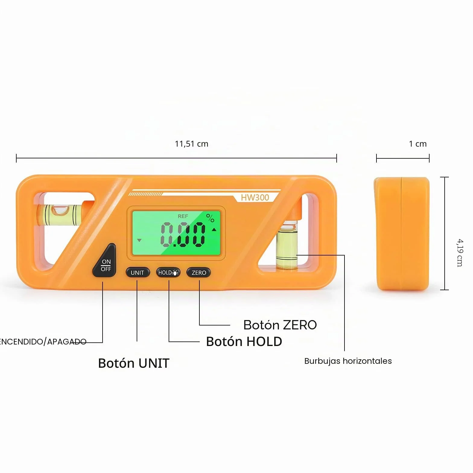 Inclinometro Digital KKnoon 0-360 ° de Nivel Digital Goniometro Digitale Magnética Medidor de Angulos de Precision con LCD Pantalla para Decoración de Interiores Fontanería Carpintería, etc