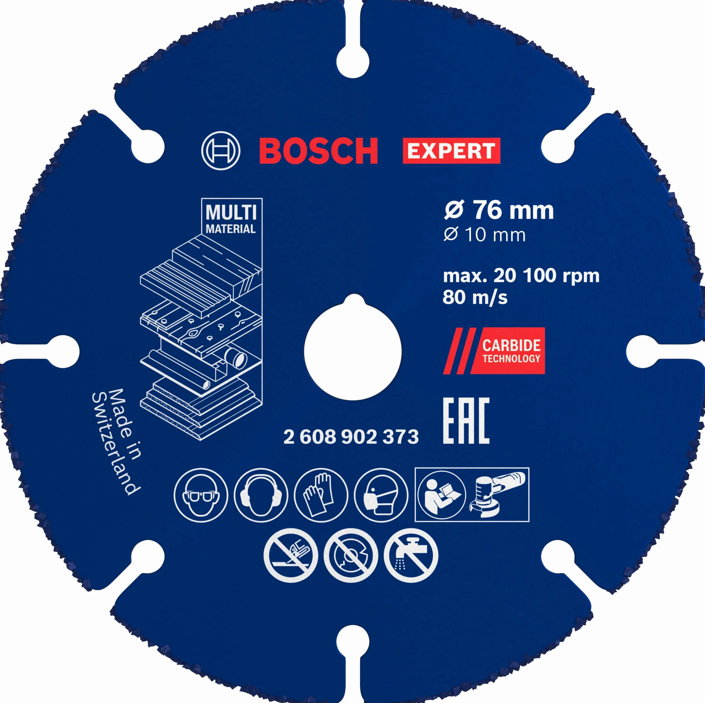 Bosch EXPERT Carbide Multi Wheel Disco de corte Ø 76 mm para miniamoladoras Professional