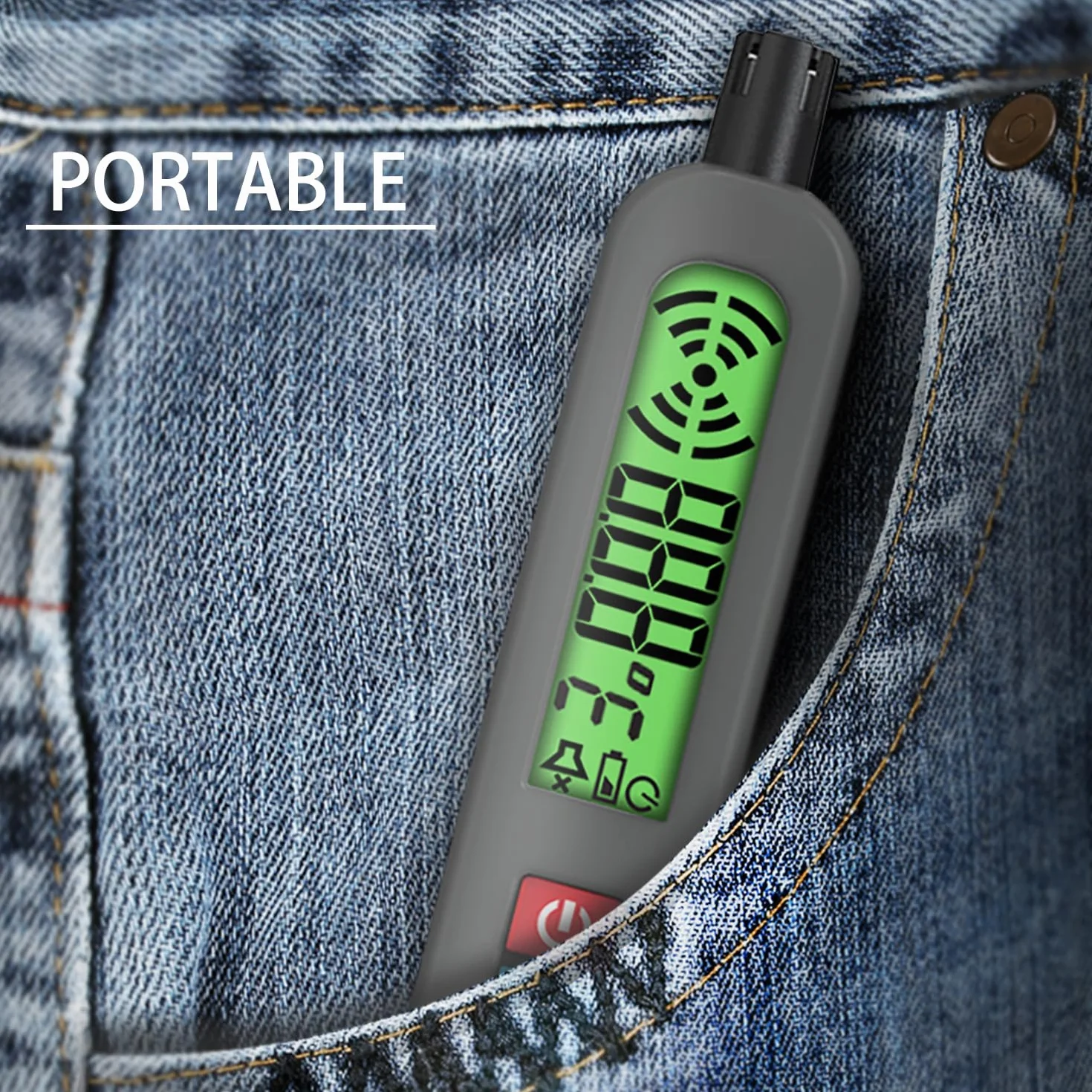 BSIDE Detector de Gas Recargable Detector de Fugas de Gas Natural con Gran LCD Alarma Visual & Zumbador & Vibración Bolígrafo Detector Multigas Portátil para Metano Propano Cocina Casa Autocaravana