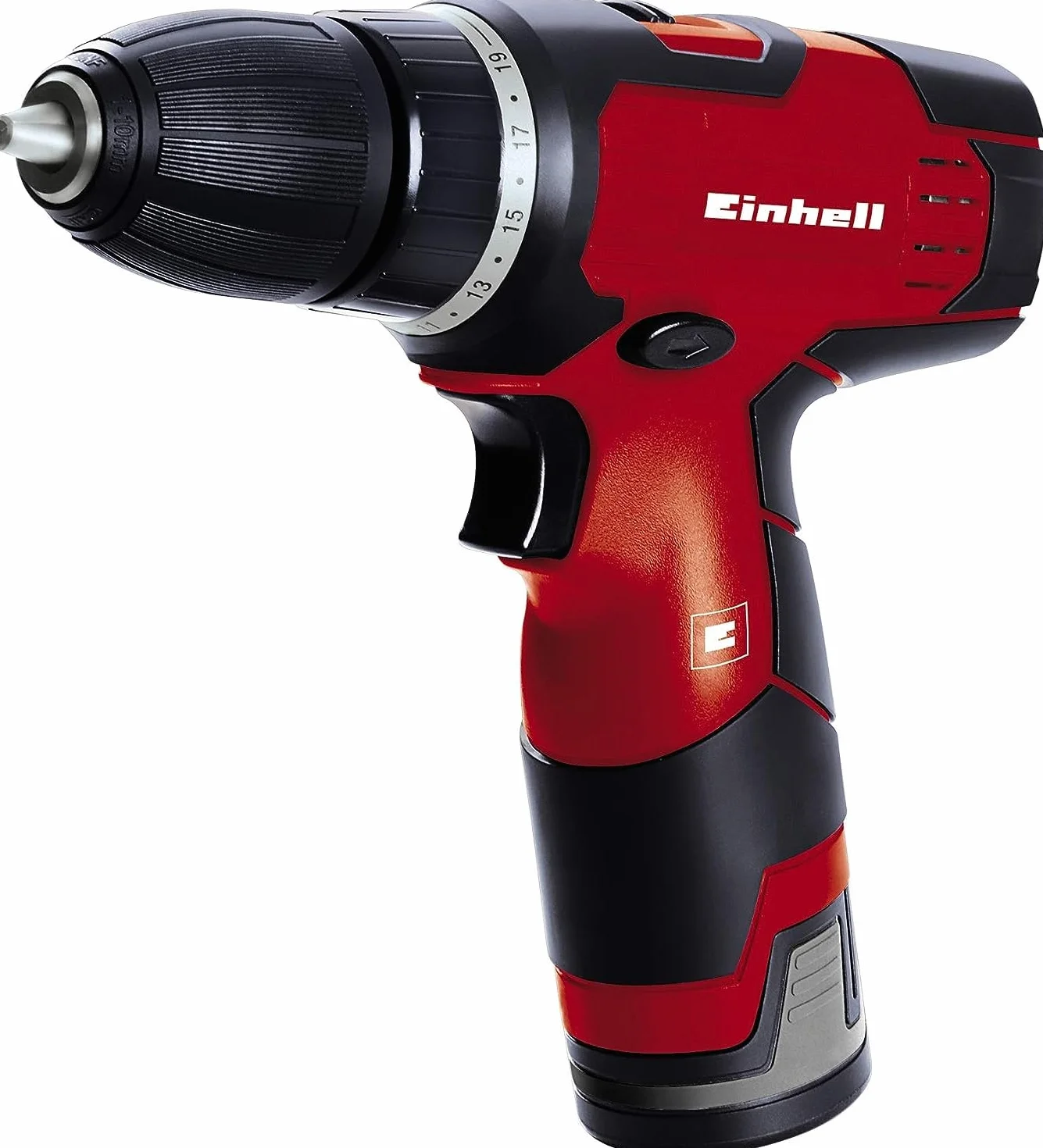 Einhell destornillador inalámbrico - TH-CD 12-2 Li - 12V, 1.3Ah, 24Nm, parada rápida, agarre suave, caja de cambios de 2 velocidades, 20 pasos de par, bloqueo del eje, estuche y cargador
